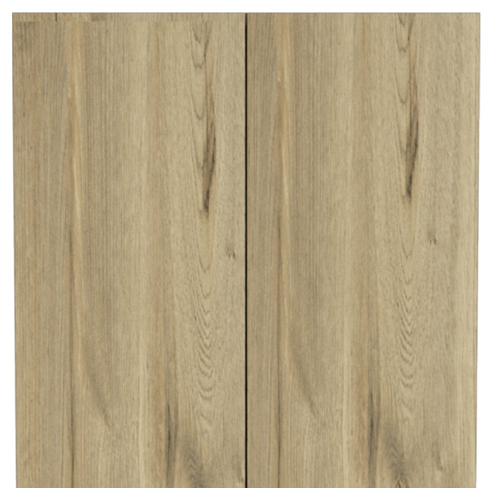 71" Oak Wood Pantry Or Storage Closet