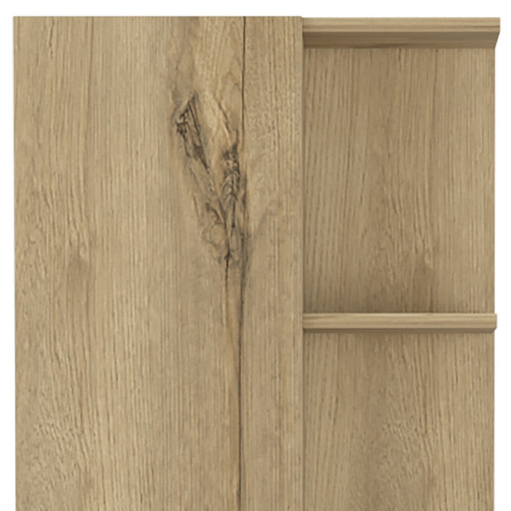 62" Oak Wood Pantry Or Storage Closet
