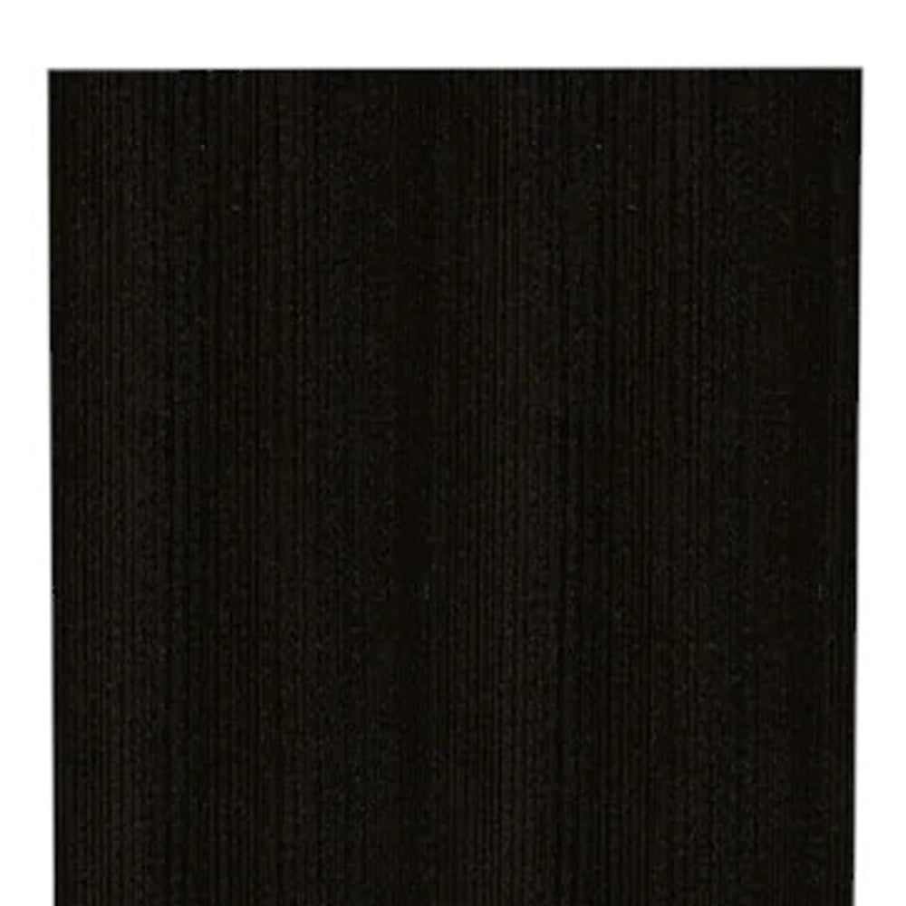 47" Black Wood Pantry Or Storage Closet