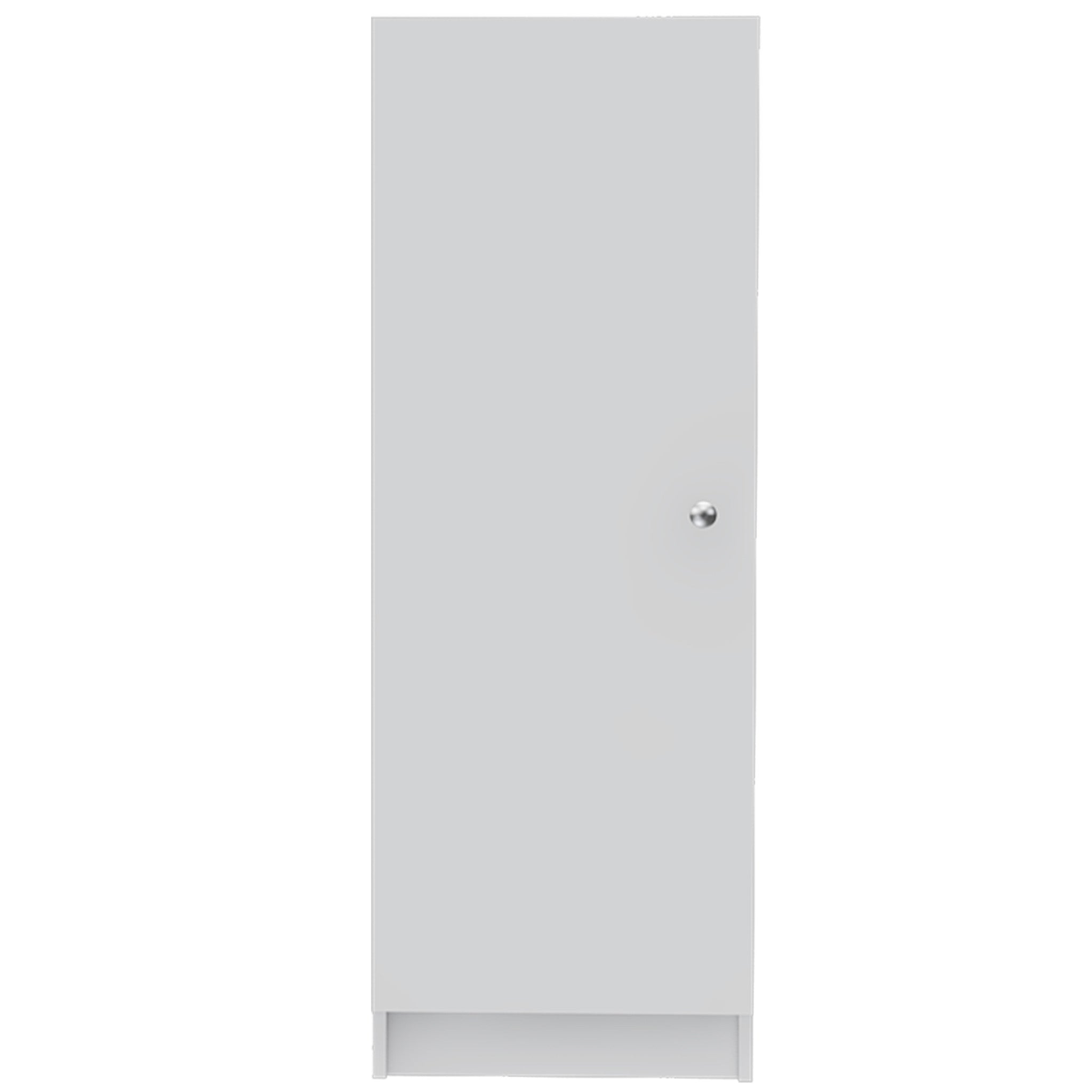47" White Wood Pantry Or Storage Closet