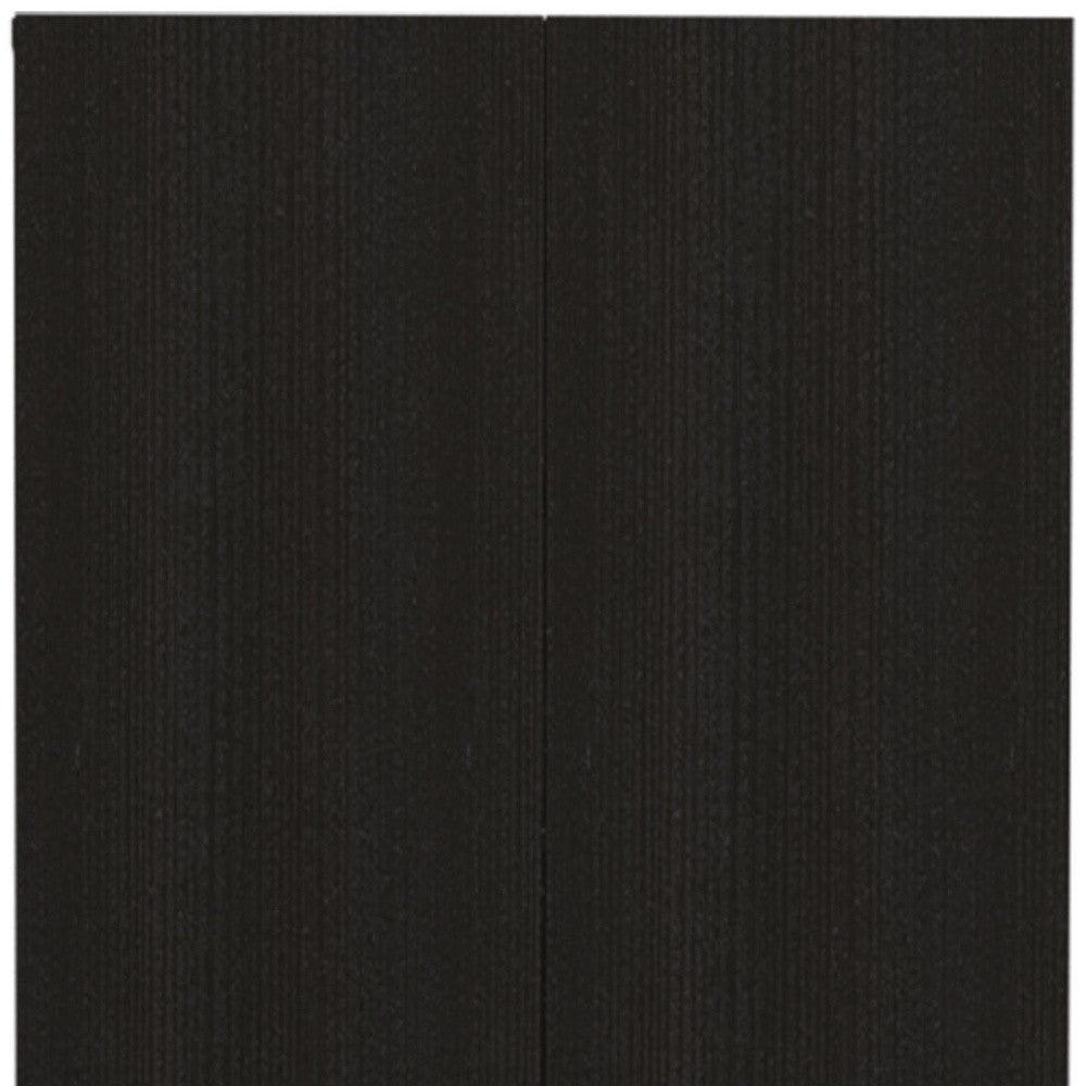 71" Black Wood Pantry Or Storage Closet
