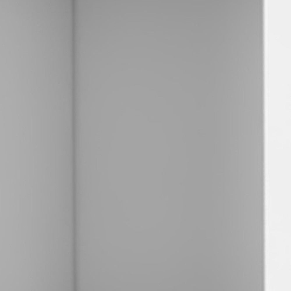 59" White Wood Wall Mounted Accent Cabinet With Four Doors