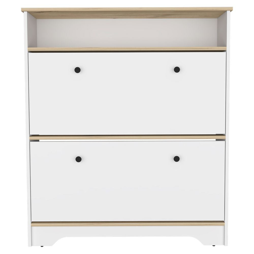 Oak Twelve Pair Shoe Rack