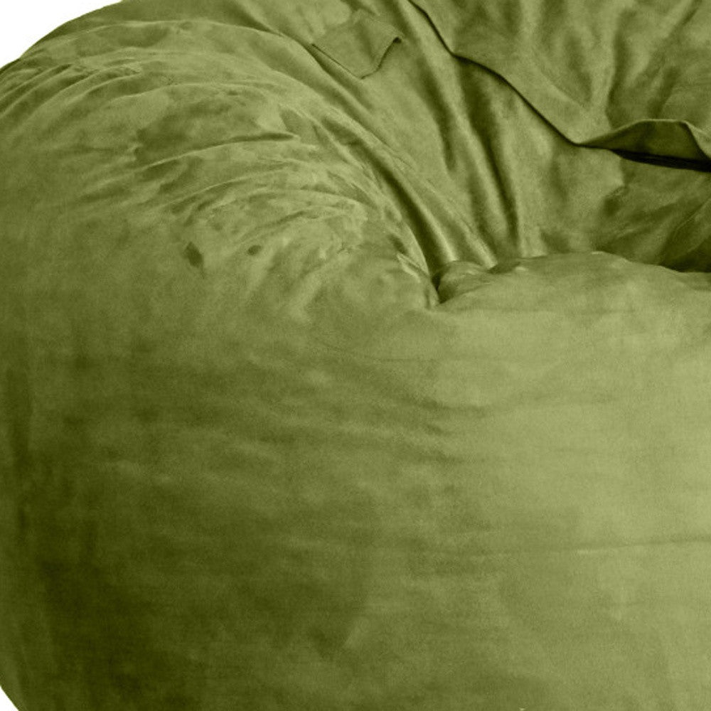 47" Green Microsuede Classic Bean Bag