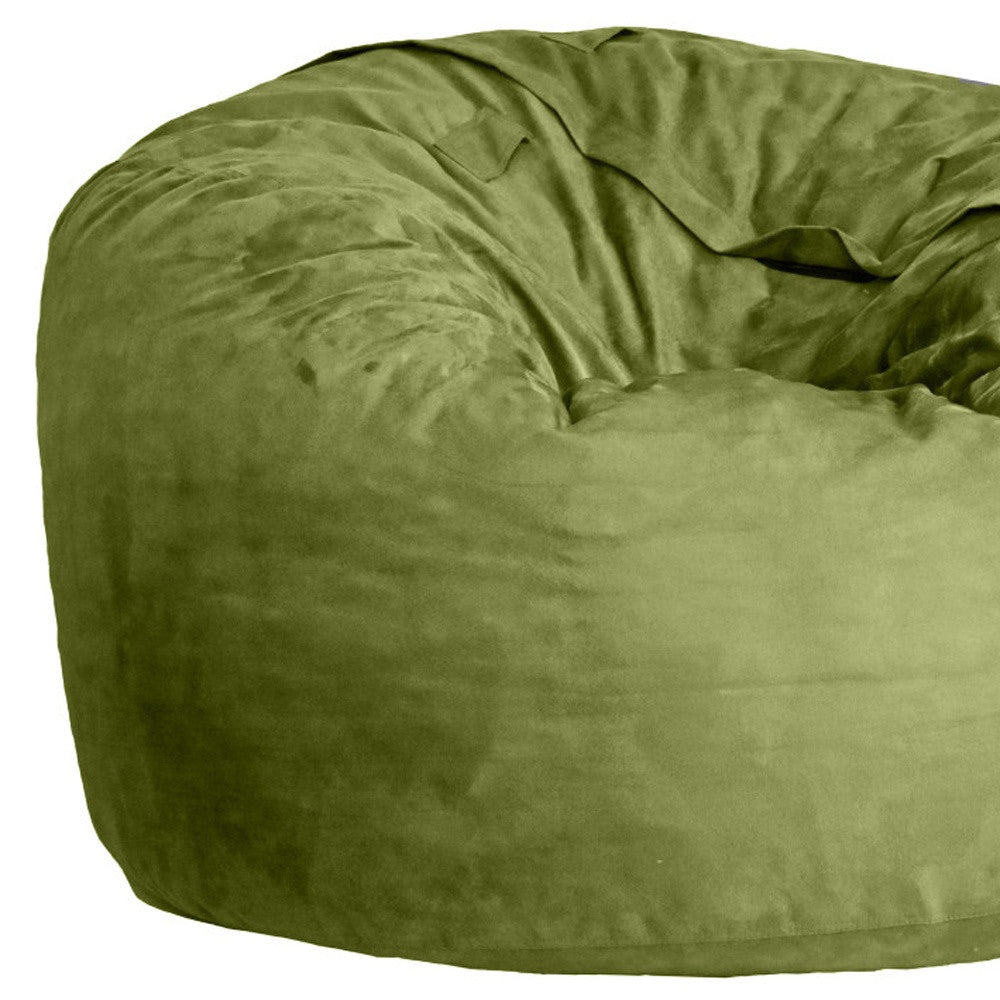 47" Green Microsuede Classic Bean Bag