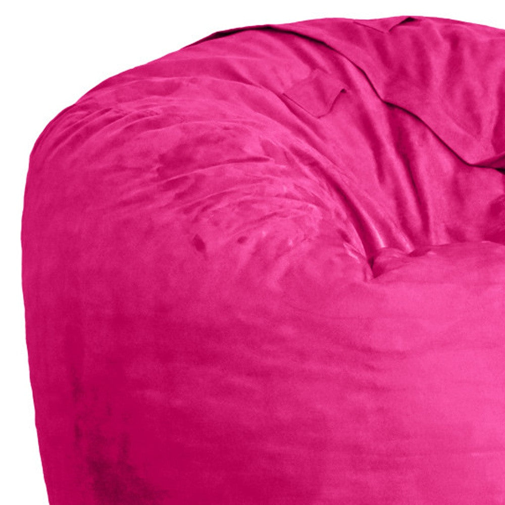 47" Pink Microsuede Classic Bean Bag