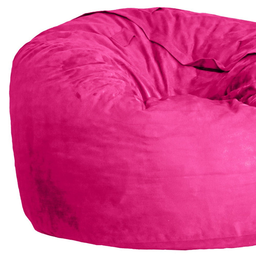 47" Pink Microsuede Classic Bean Bag