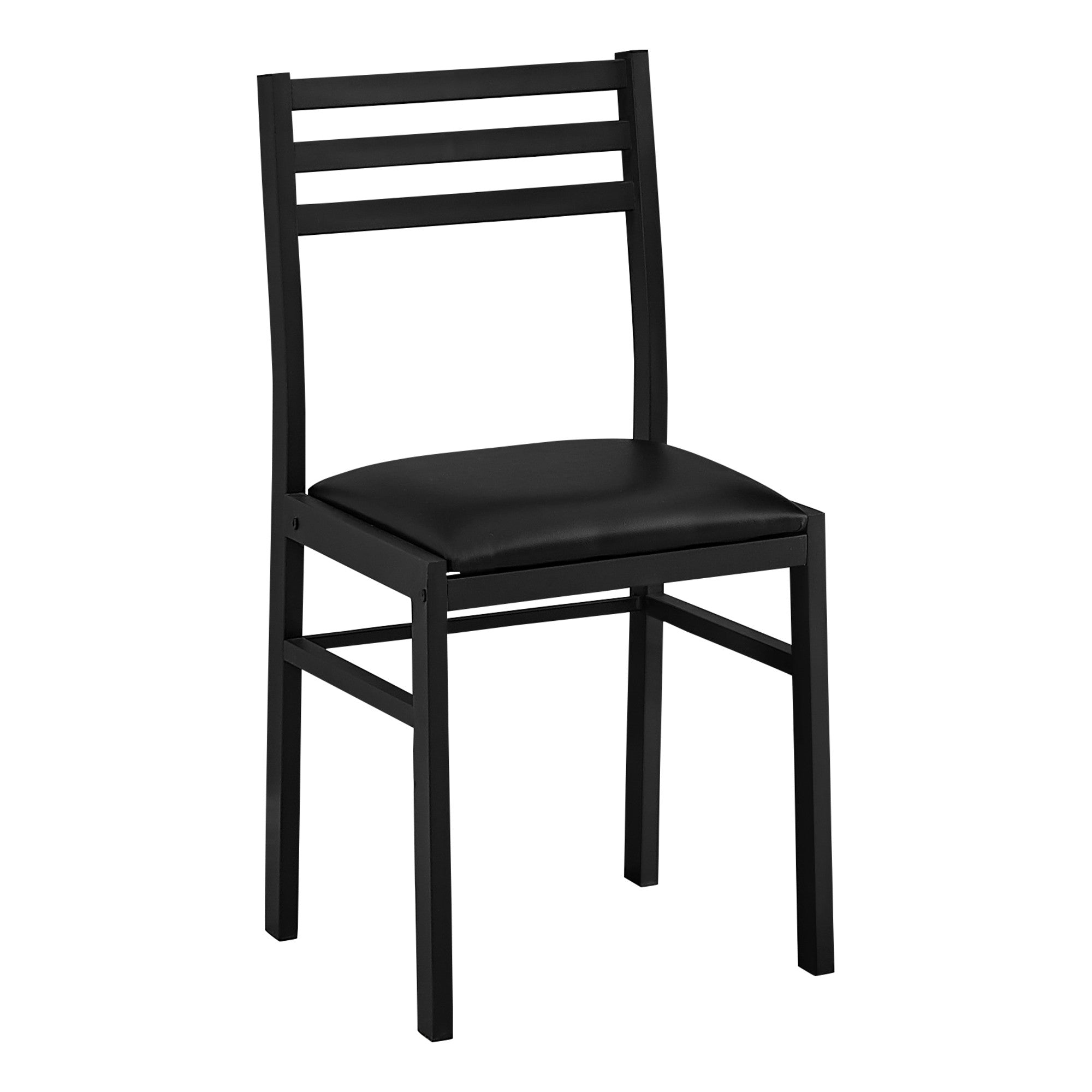 Three Piece Taupe and Black Round Dining Set with Two Chairs