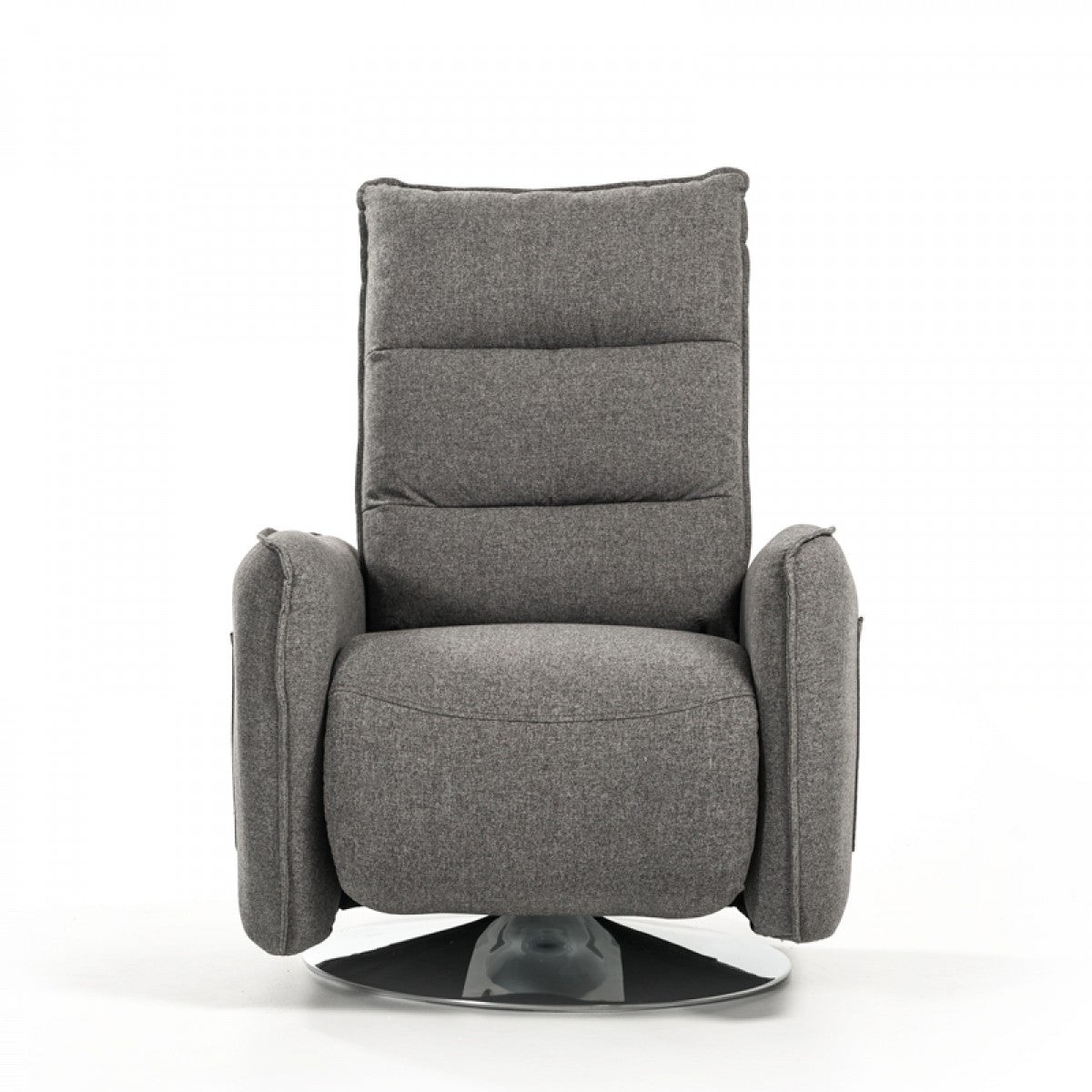 31" Grey Fabric Modern Recliner Chair