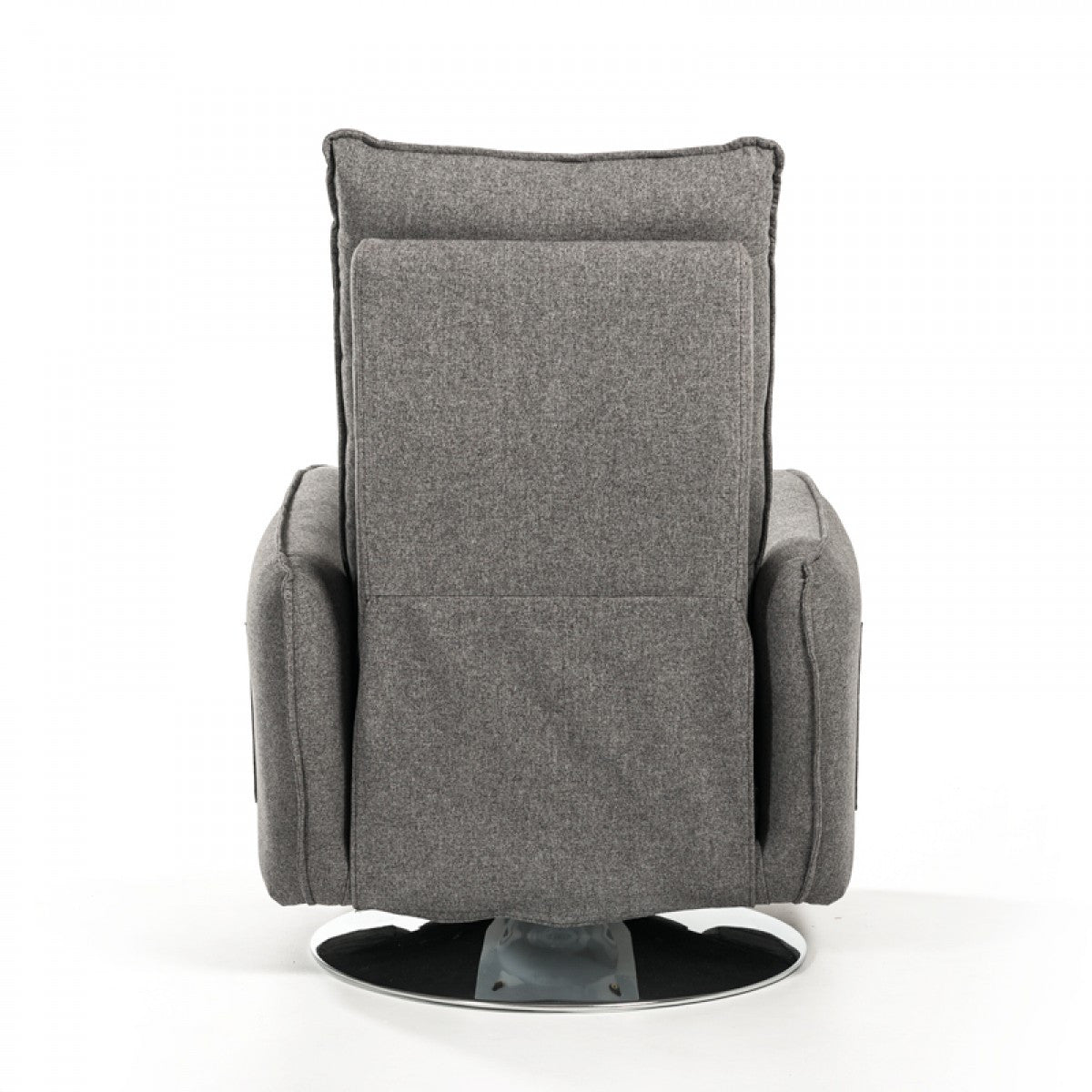 31" Grey Fabric Modern Recliner Chair