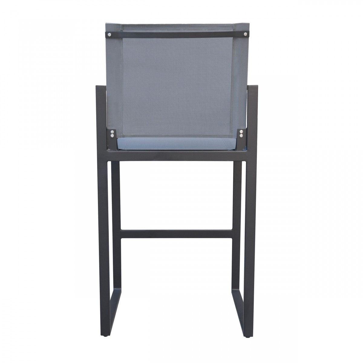 23" Gray And Black Metal Director Chair