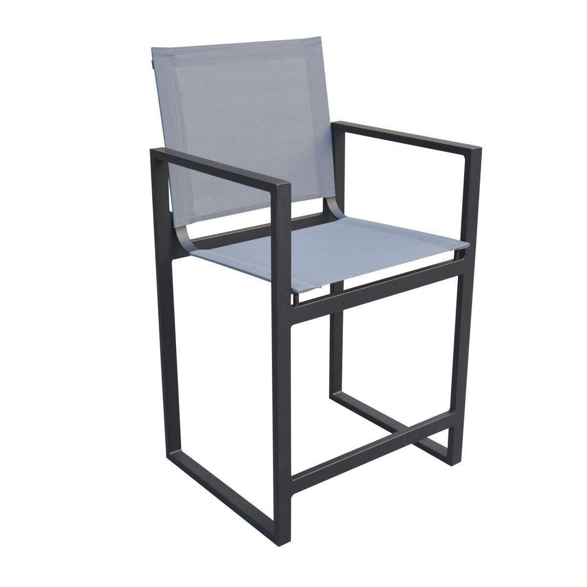 23" Gray And Black Metal Director Chair