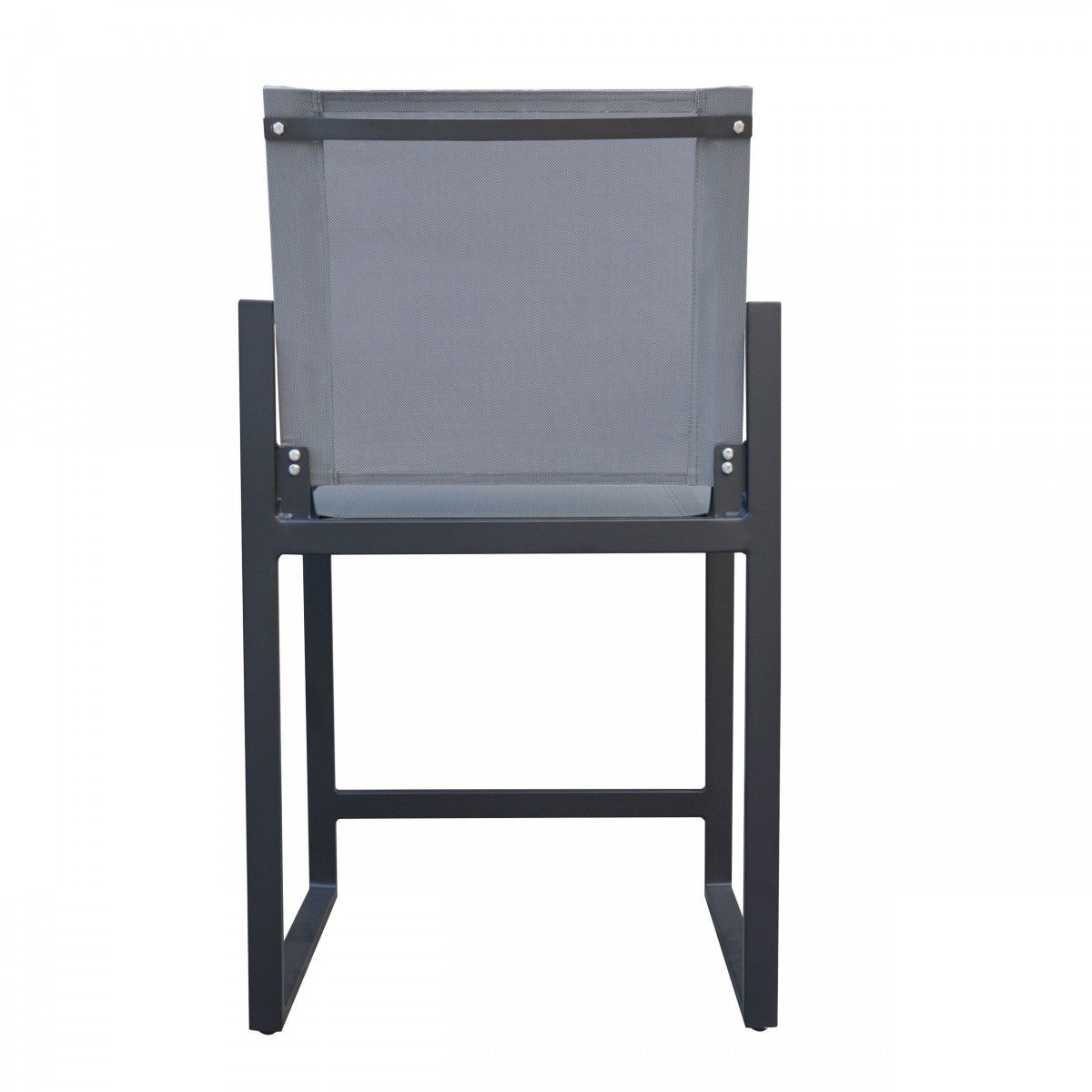 23" Gray And Black Metal Director Chair