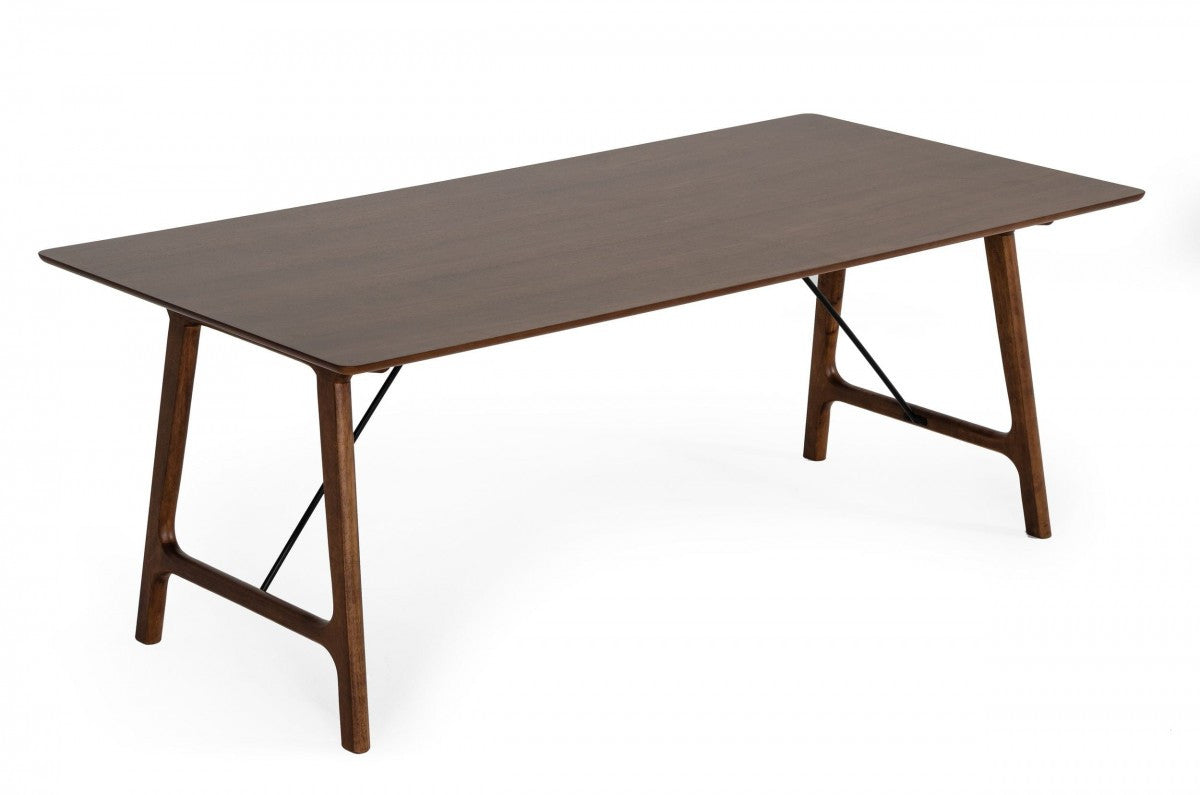 79" Brown Wood Dining Table