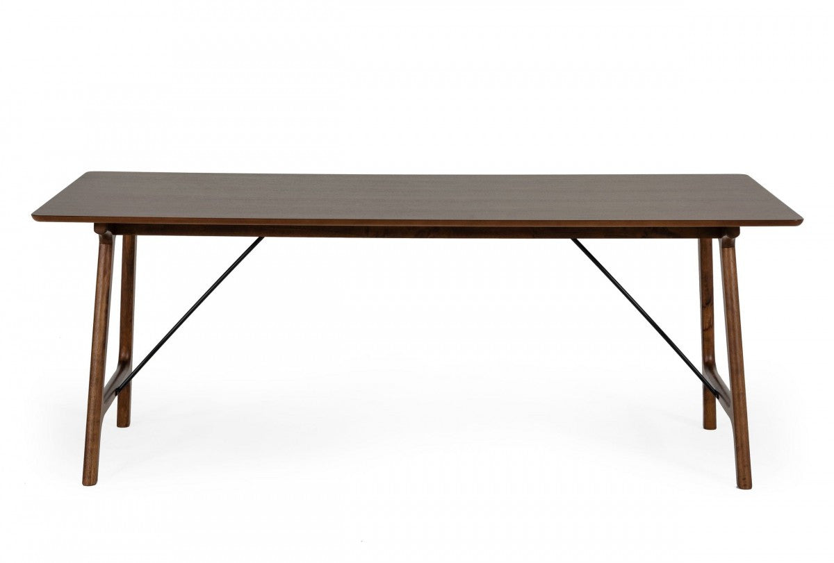 79" Brown Wood Dining Table