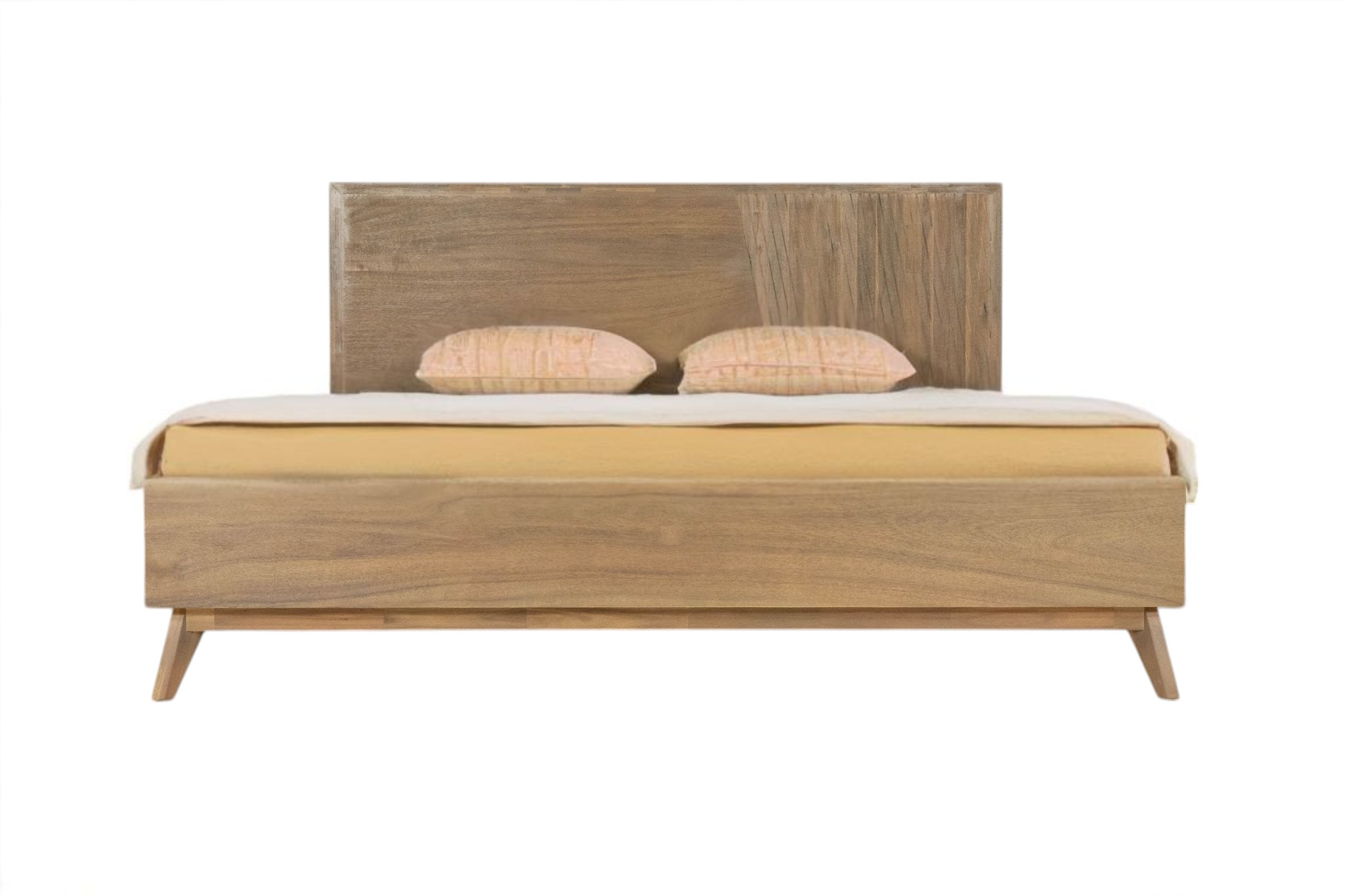 Natural Wood Queen Bed Frame