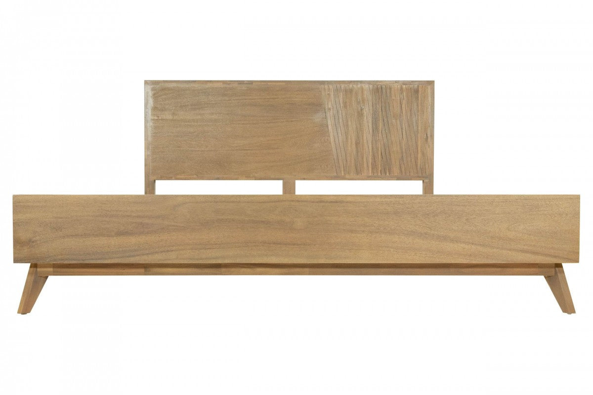 Natural Wood Queen Bed Frame