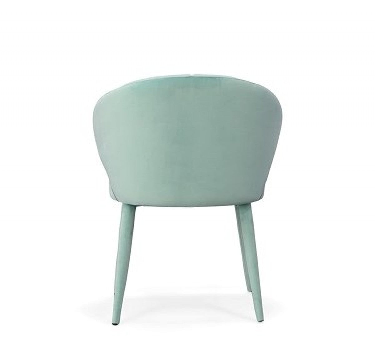 Aqua Upholstered Velvet Wing Back Dining Arm Chair
