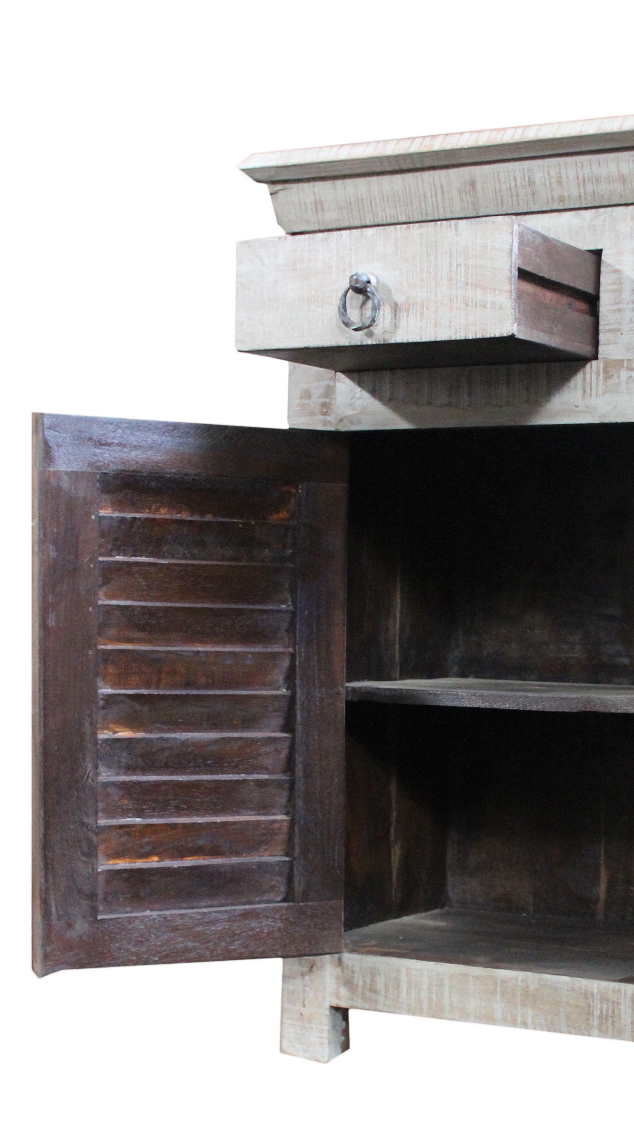 30" Gray One Drawer Nightstand