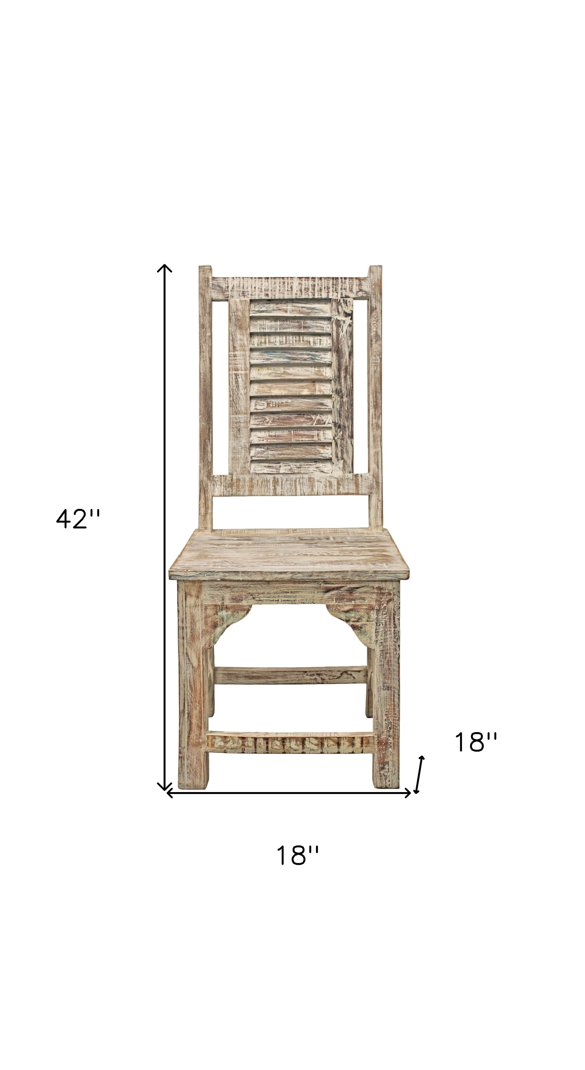 Set of Two Light Brown Wood Slat Back Dining Side Chairs