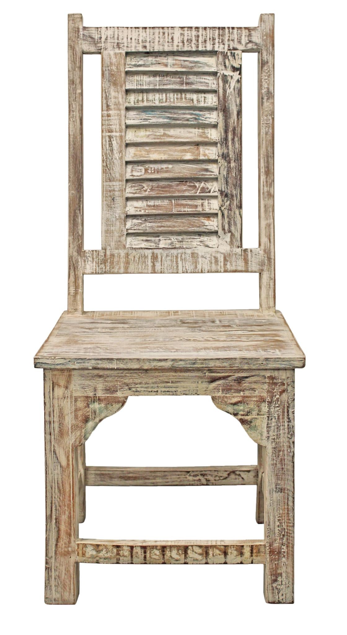 Set of Two Light Brown Wood Slat Back Dining Side Chairs