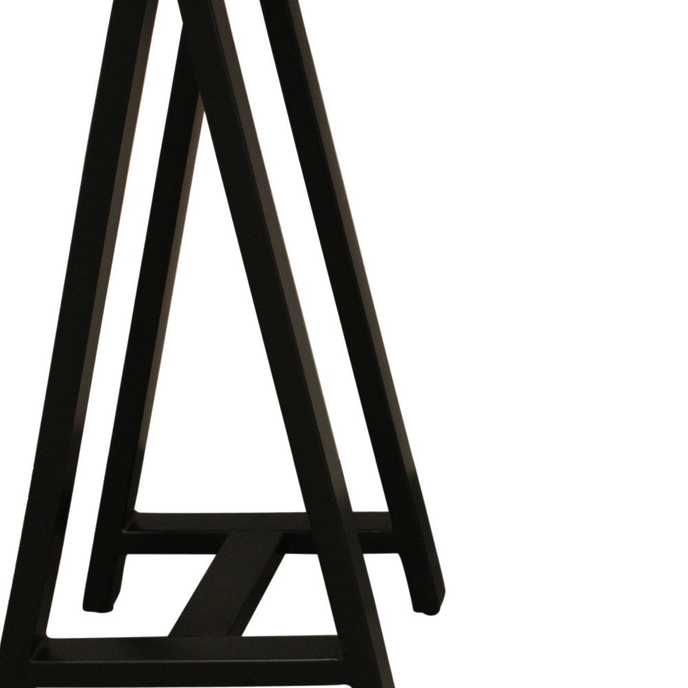 50" Natural and Black Solid Wood A Frame Console Table