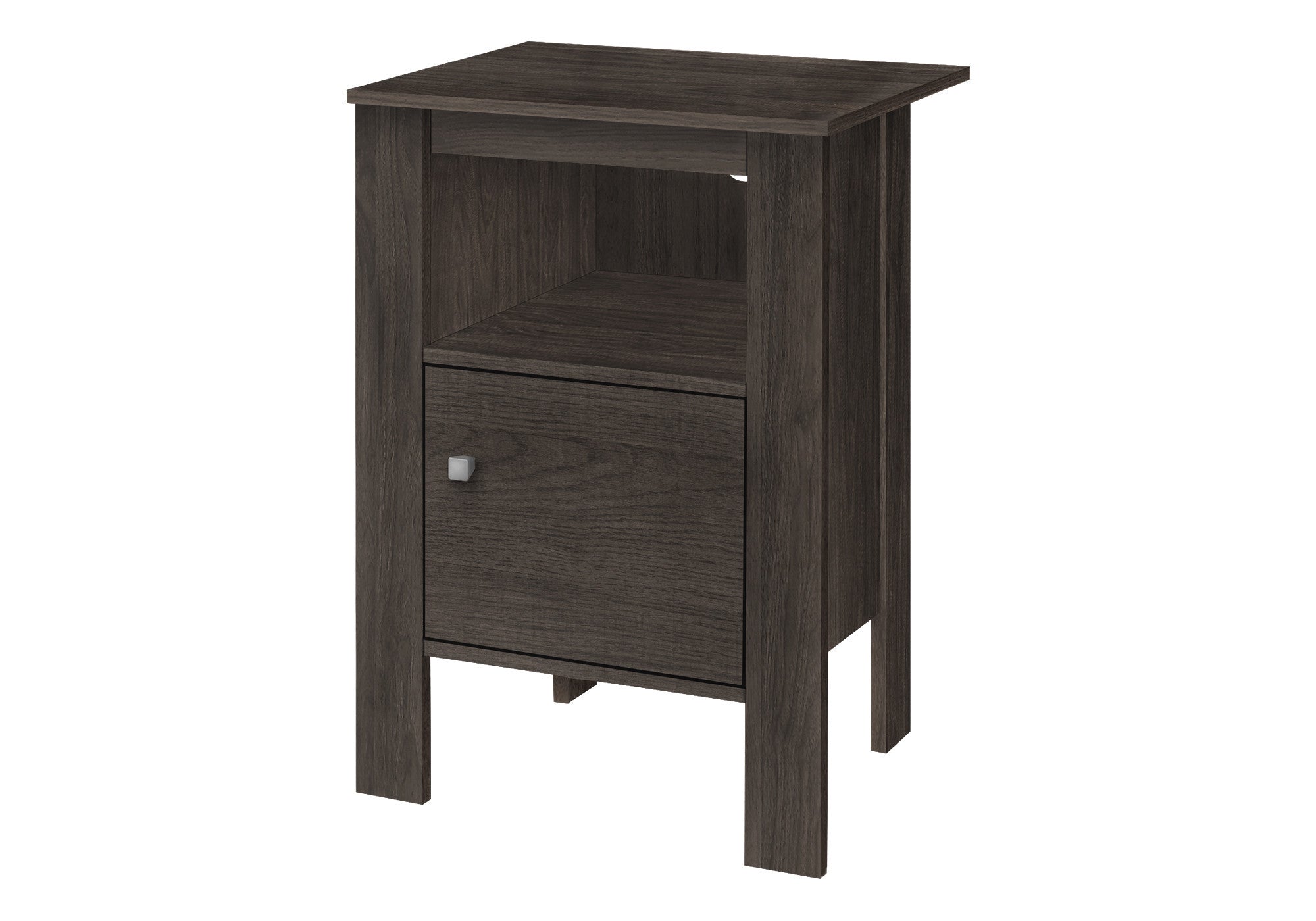 24" Brown Wood Nightstand