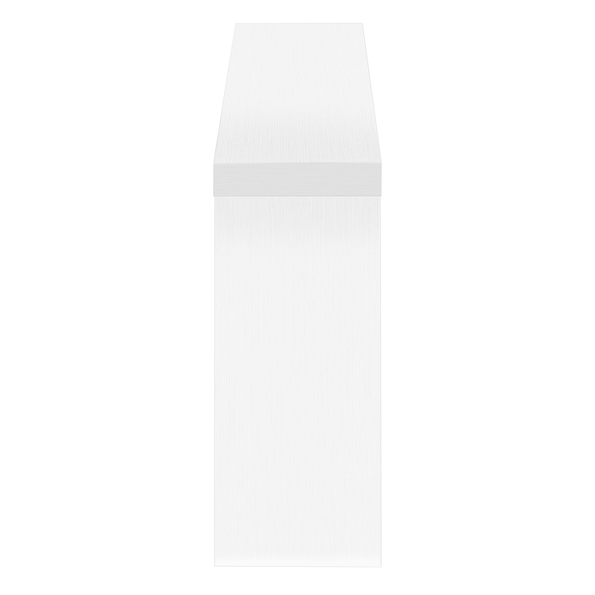 32" White Wood Abstract End Table