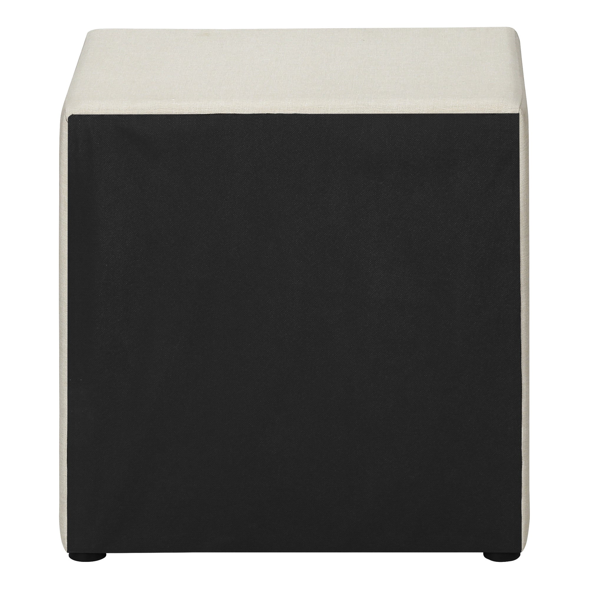 21" Beige Wood Two Drawer Nightstand