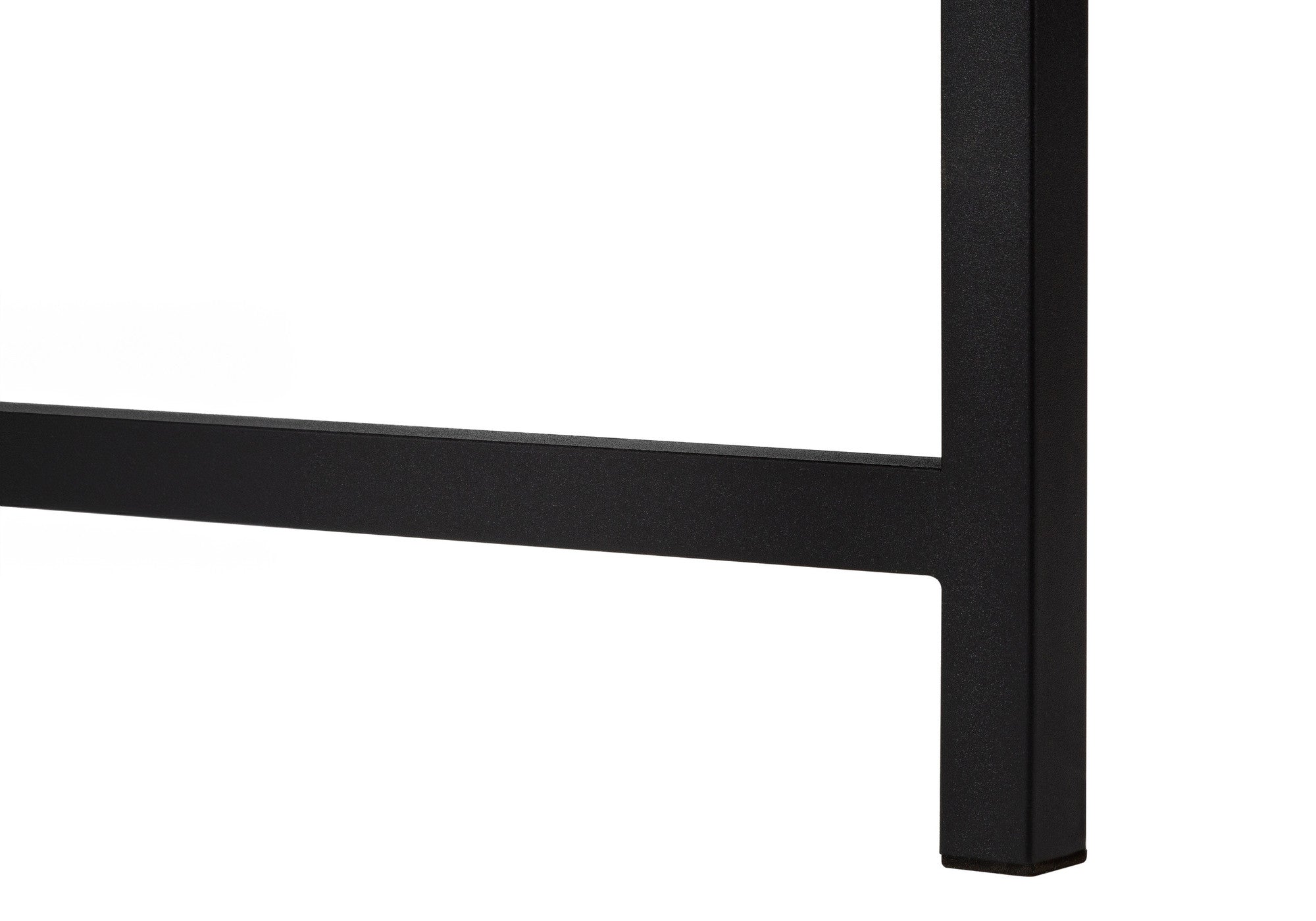 58" Gray and Black Faux Stone Wood And Metal Corner Computer Desk