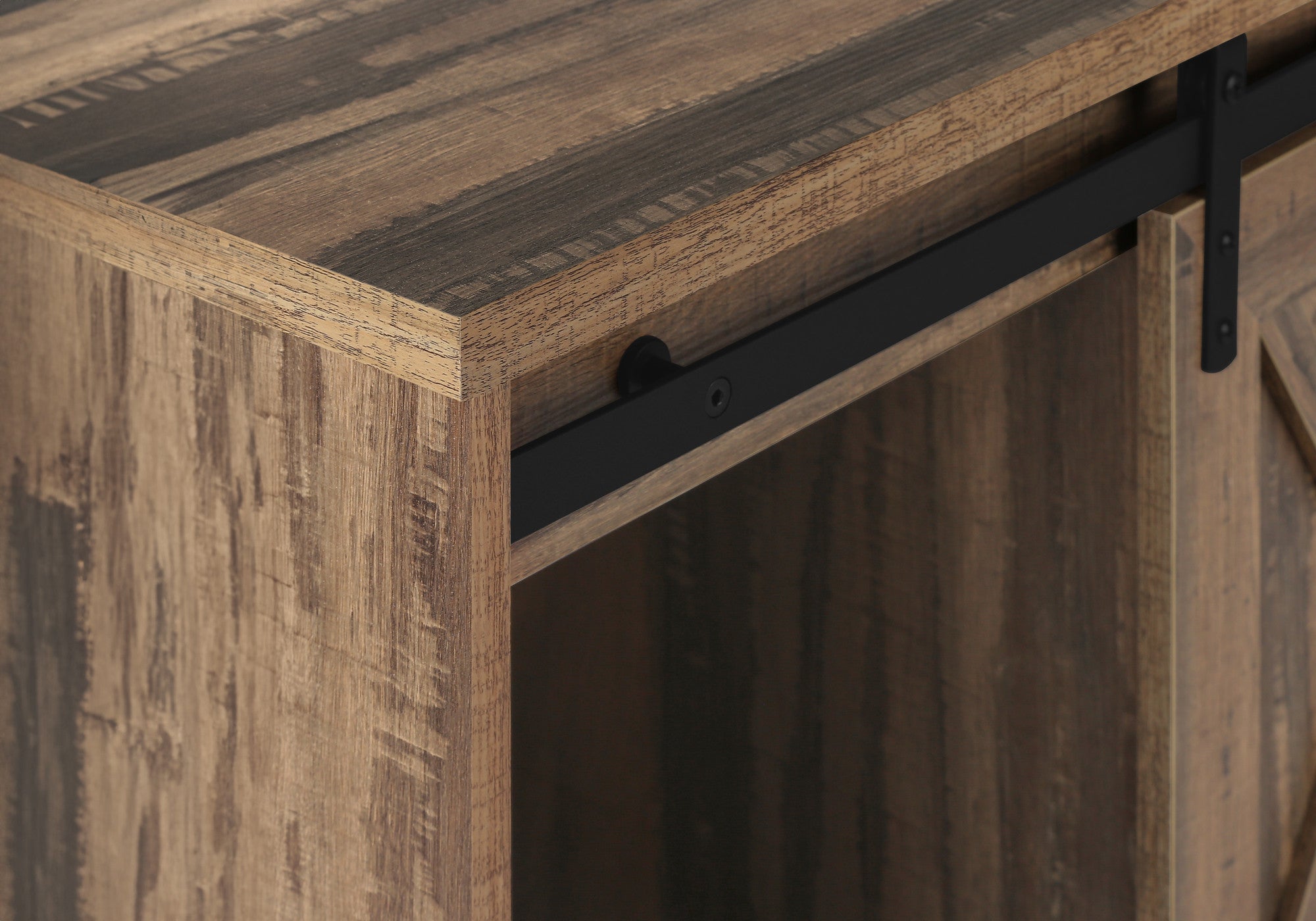 59" Brown Cabinet Enclosed Storage TV Stand