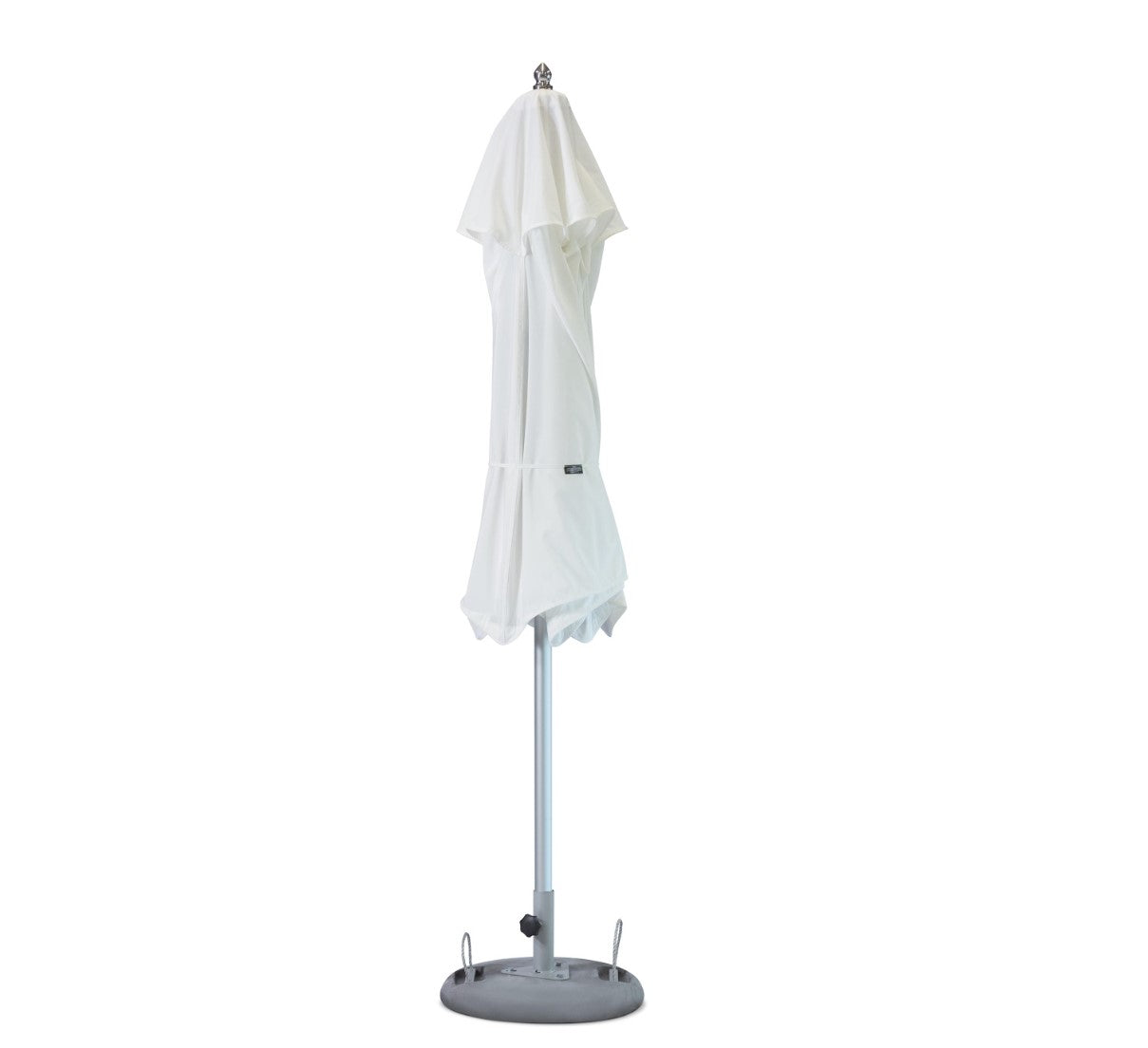 102" White Polyester Round Market Patio Umbrella