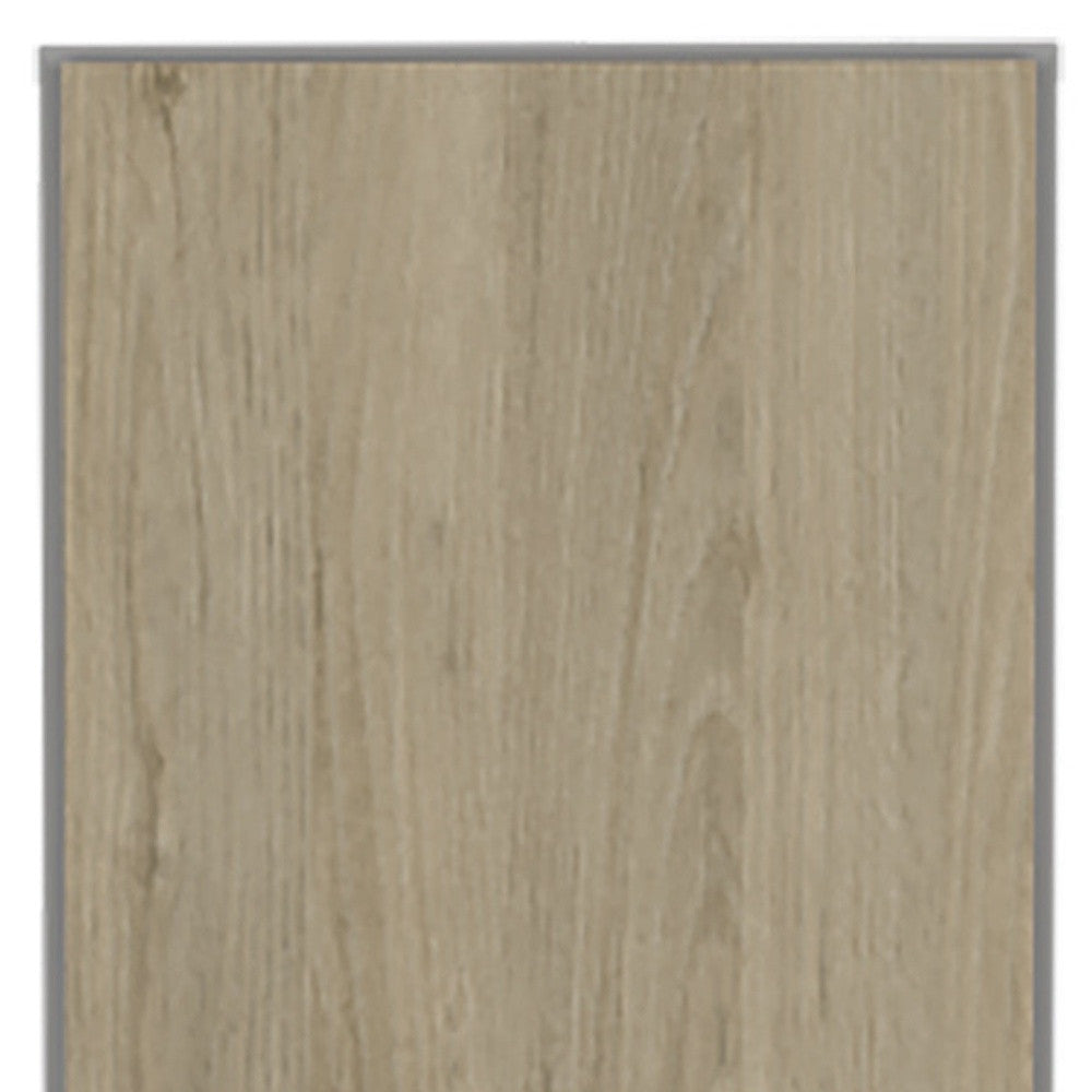 82" Gray And Oak Wood Pantry Or Storage Closet