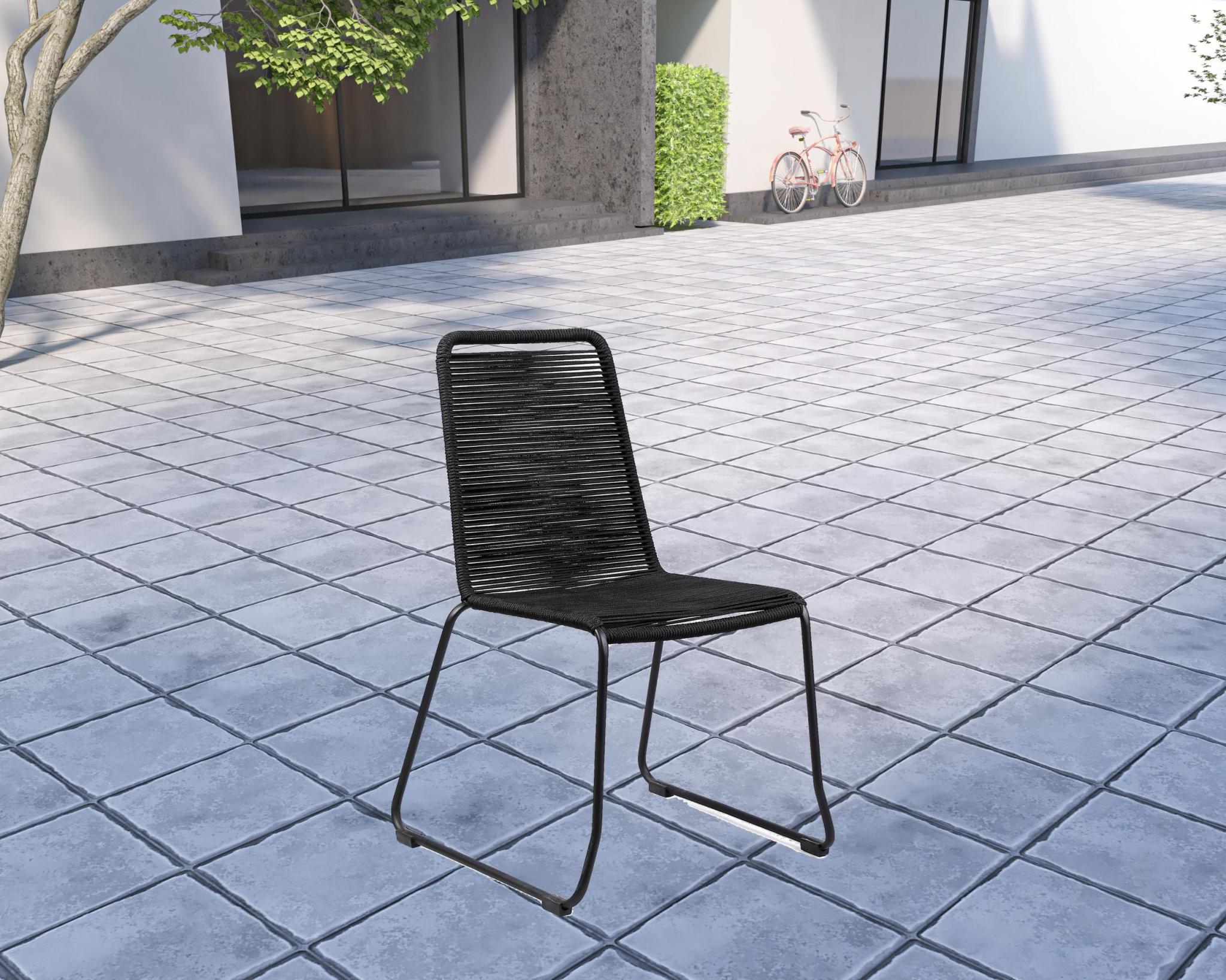 Five Piece Gray and Black Round Stone Dining Set with Four Chairs