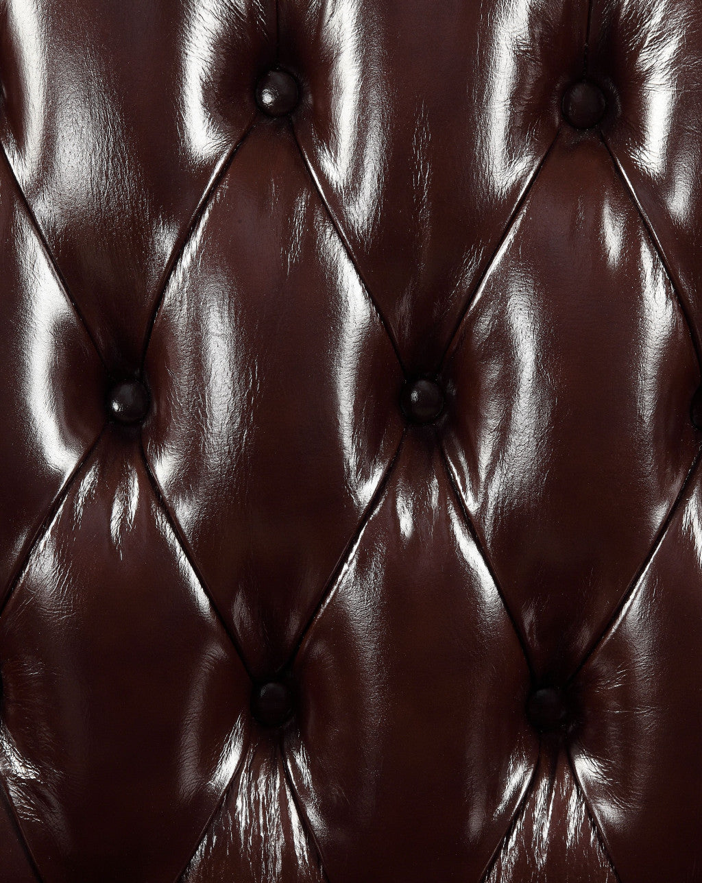 50" Espresso Faux Leather Tufted Wingback Chair And Toss Pillow