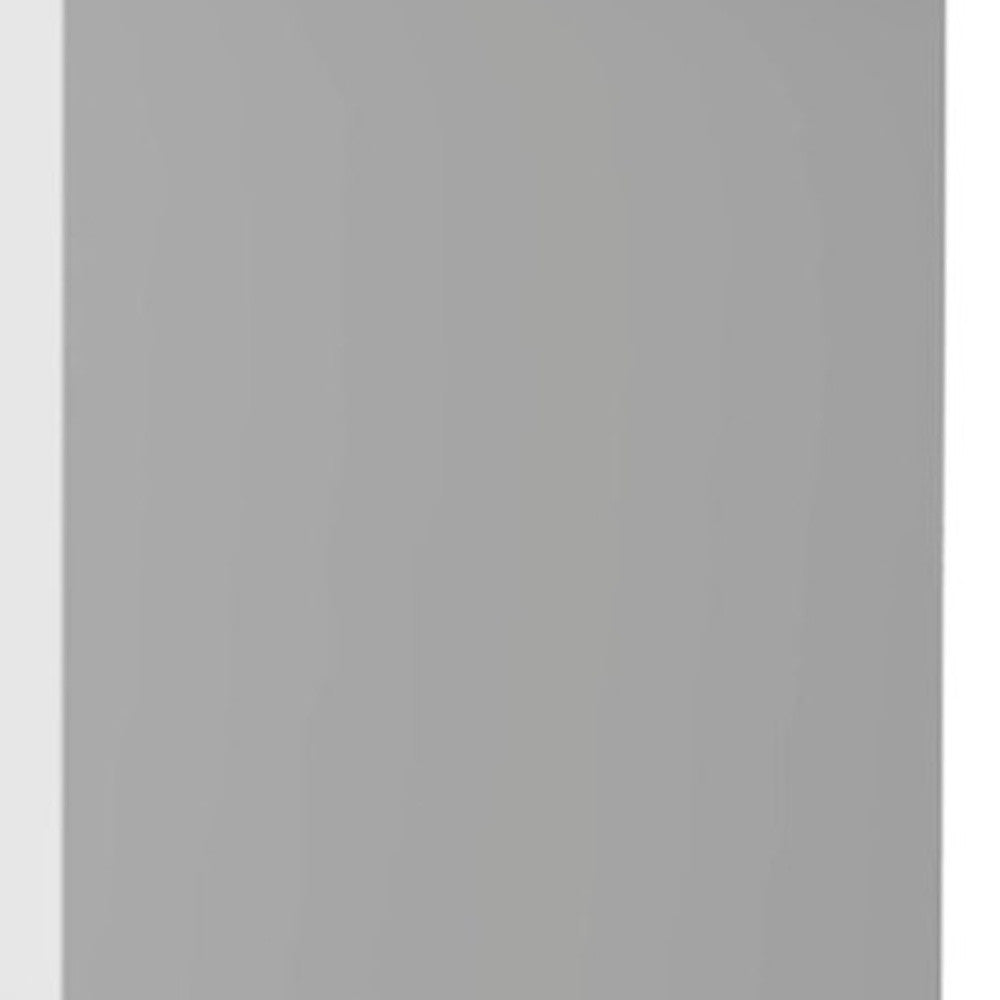 39" Black And Silver Accent Cabinet With One Shelf