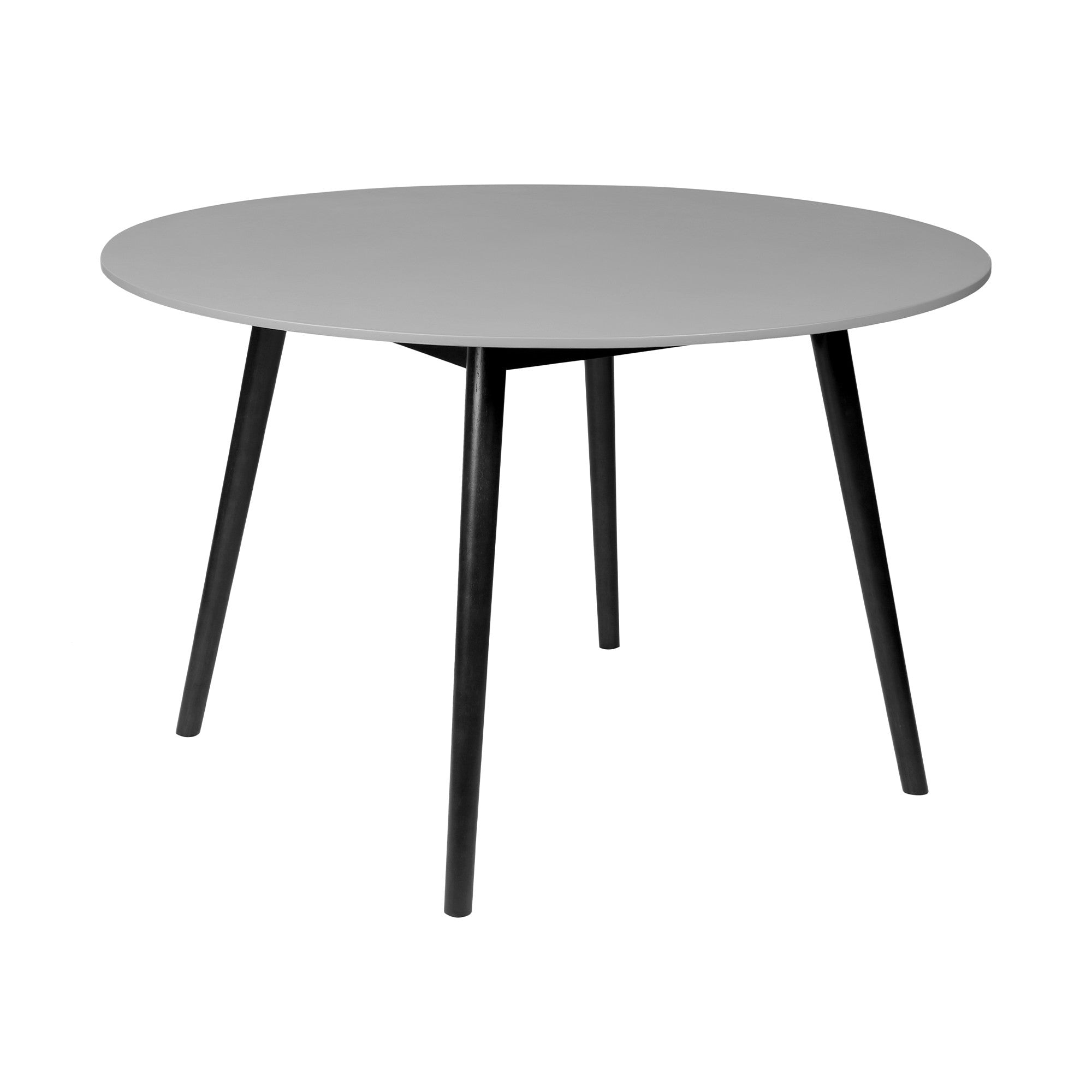 47" Gray Rounded Stone Outdoor Dining Table