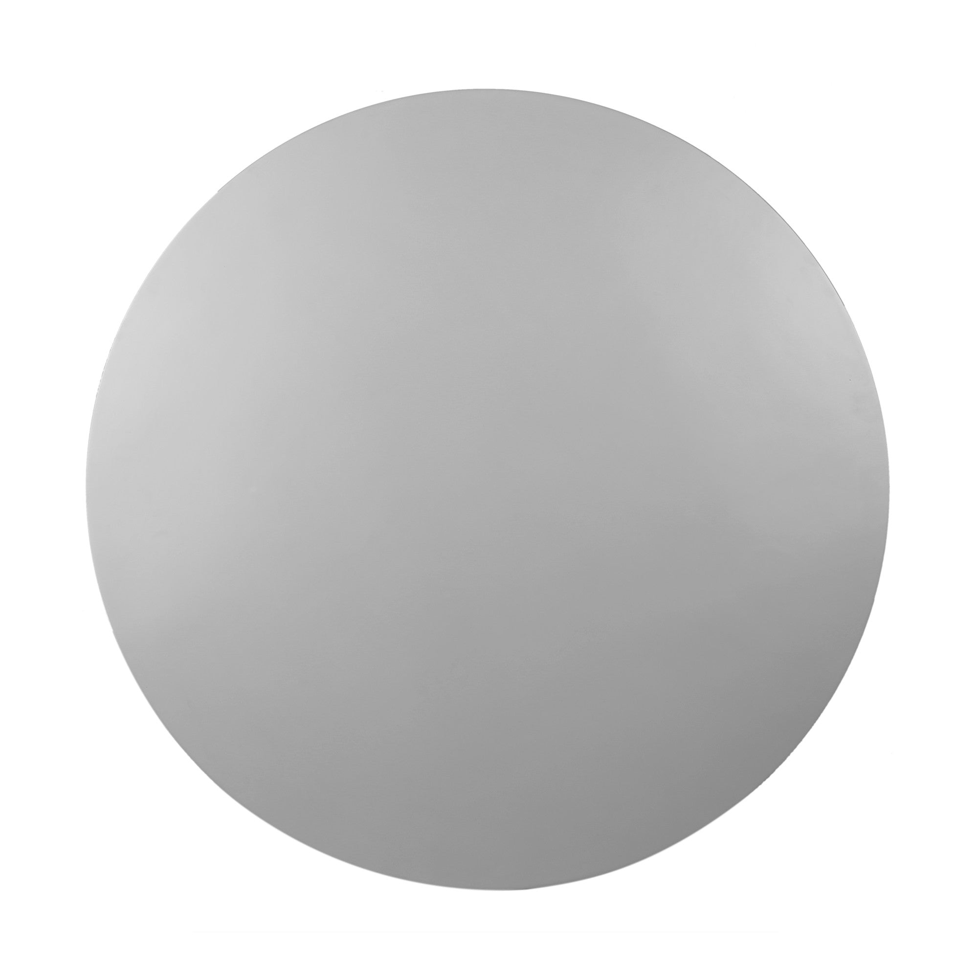 47" Gray Rounded Stone Outdoor Dining Table