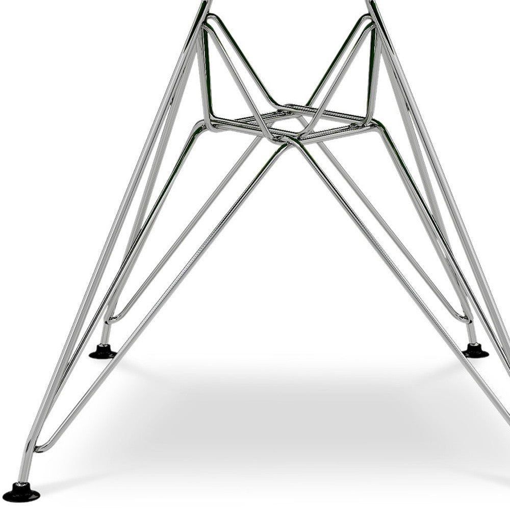 White And Silver Heavy Duty Plastic Dining Arm Chair