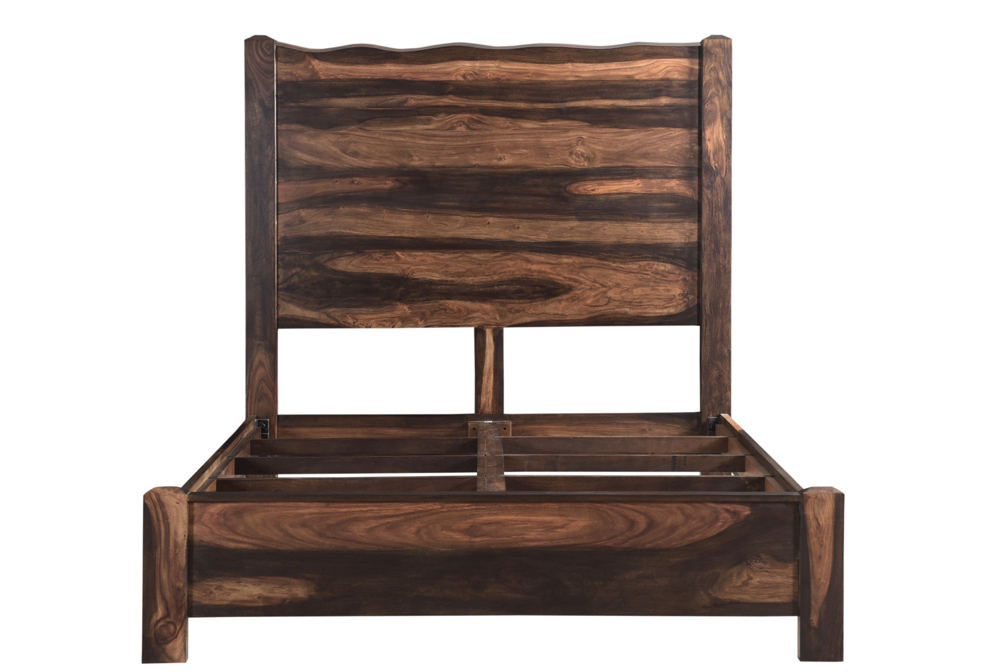 Walnut Live Edge Solid Wood Queen Bed Frame