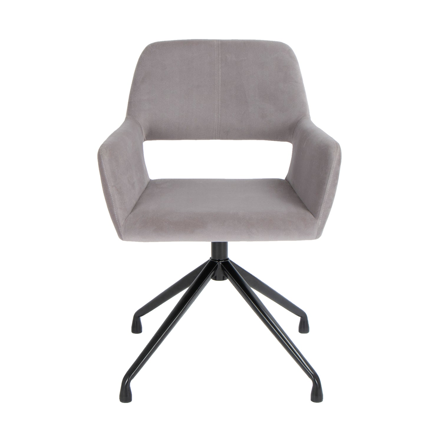 Gray and Black Adjustable Height Swivel Office Chair