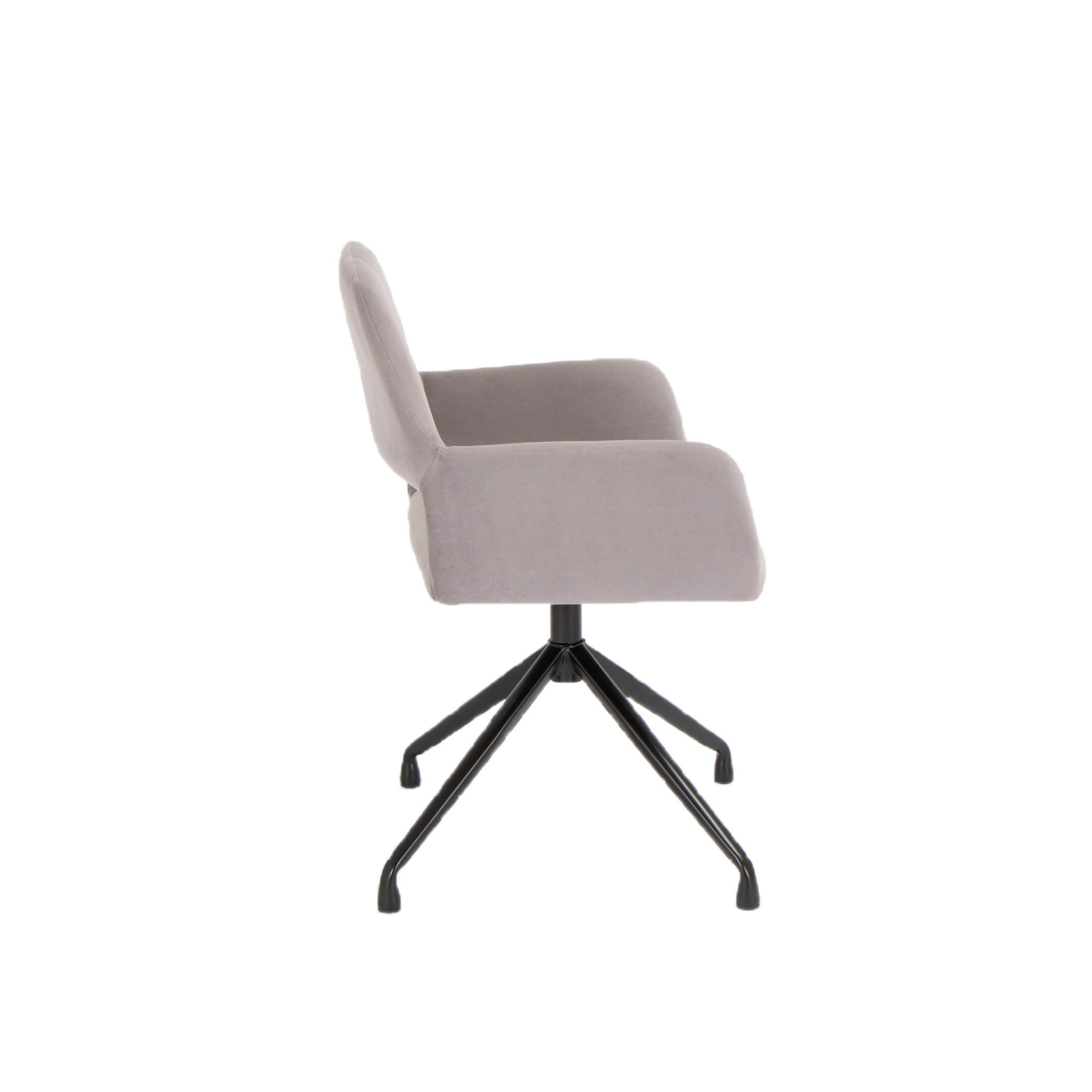Gray and Black Adjustable Height Swivel Office Chair