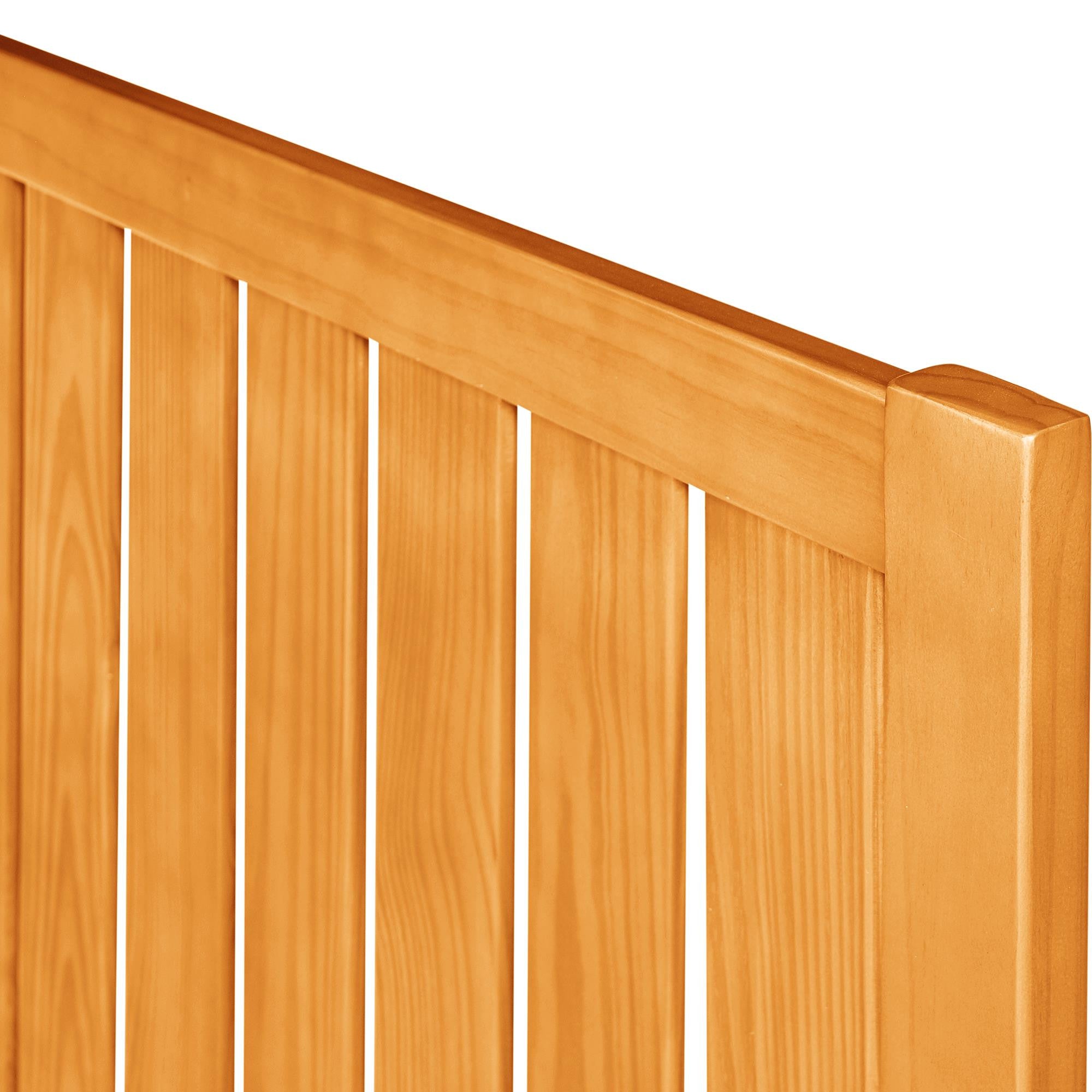 Brown Solid Wood Queen Bed Frame