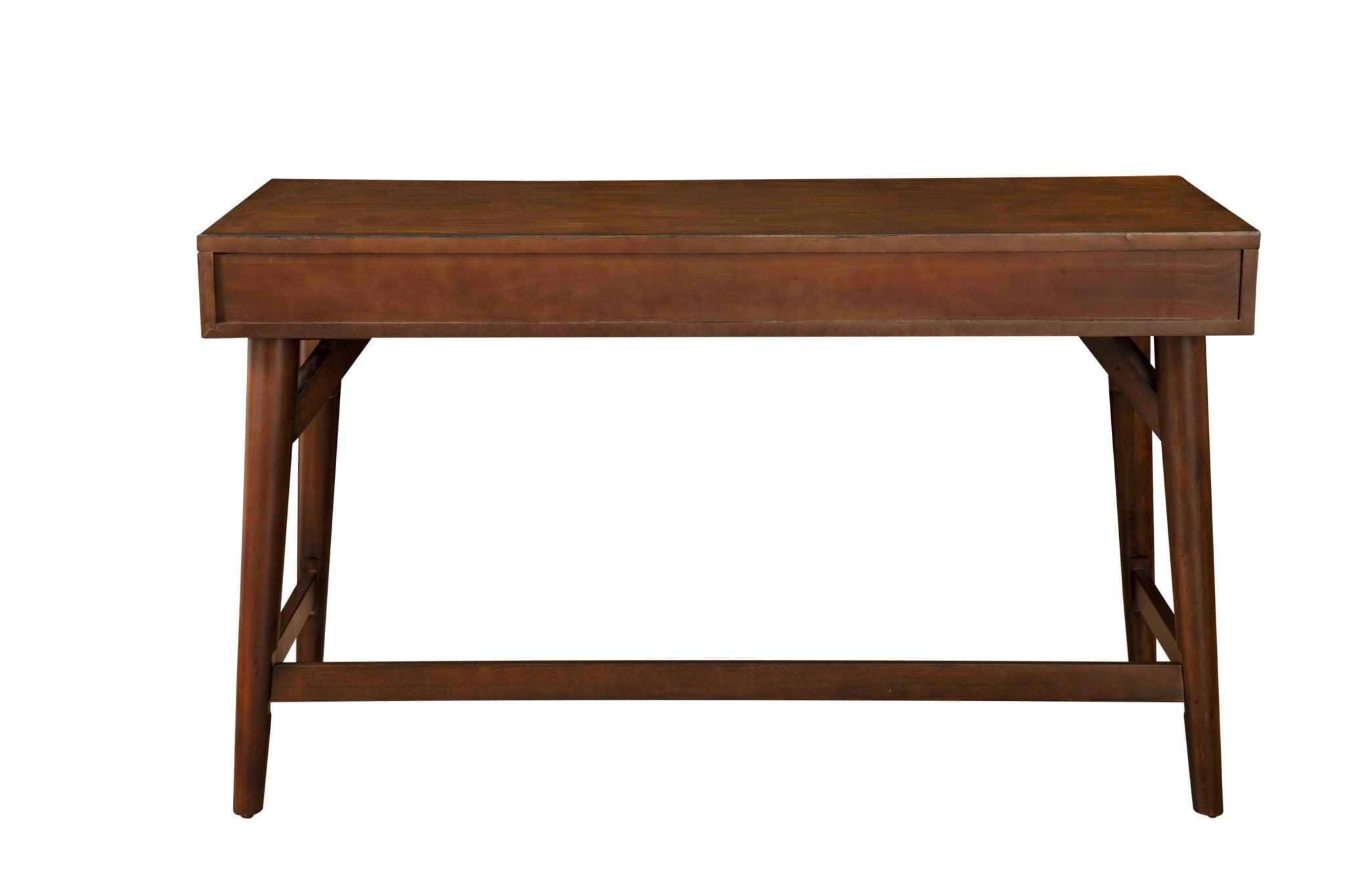 52" Brown Solid Manufactured Wood Writing Desk with Three Drawers