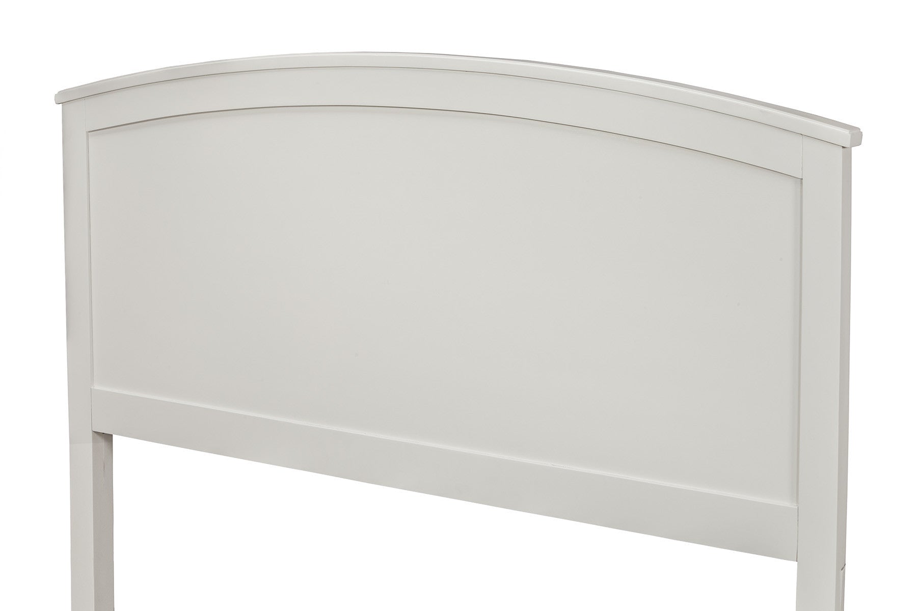 White Solid Wood King Bed Frame