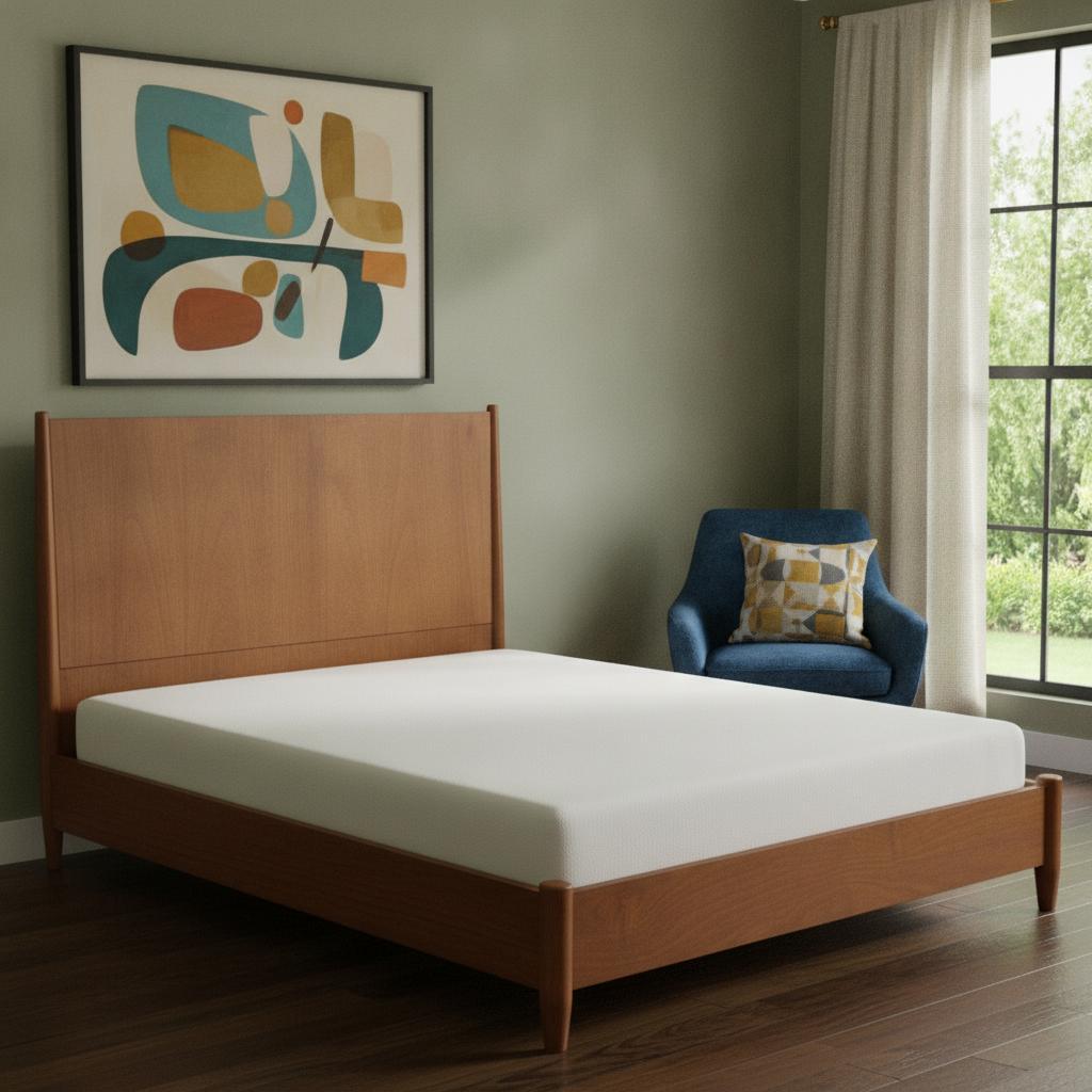 Brown Solid Wood Full Bed Frame