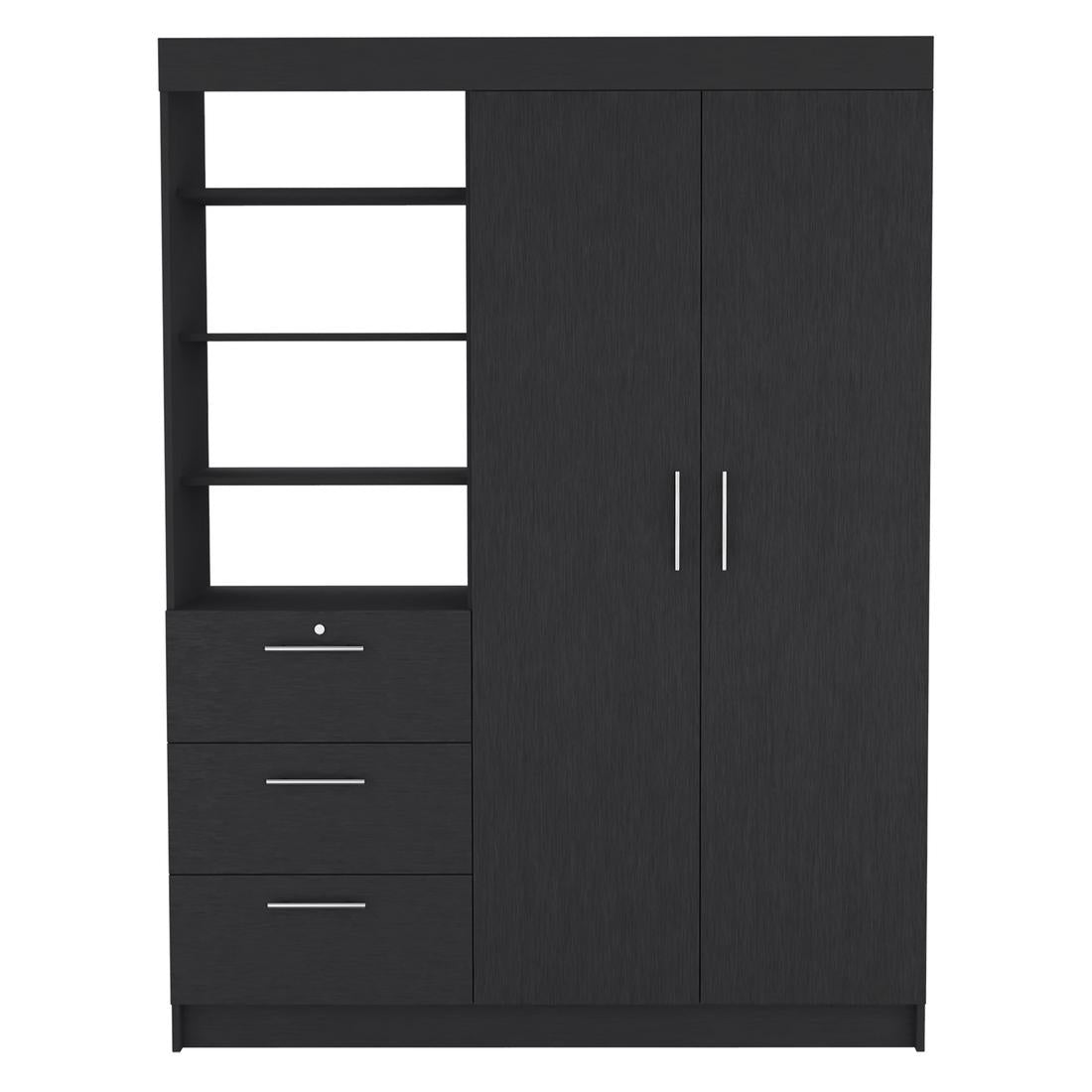 Two Piece Black Bedroom Set