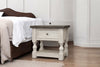 27" Ivory Solid Wood One Drawer Nightstand