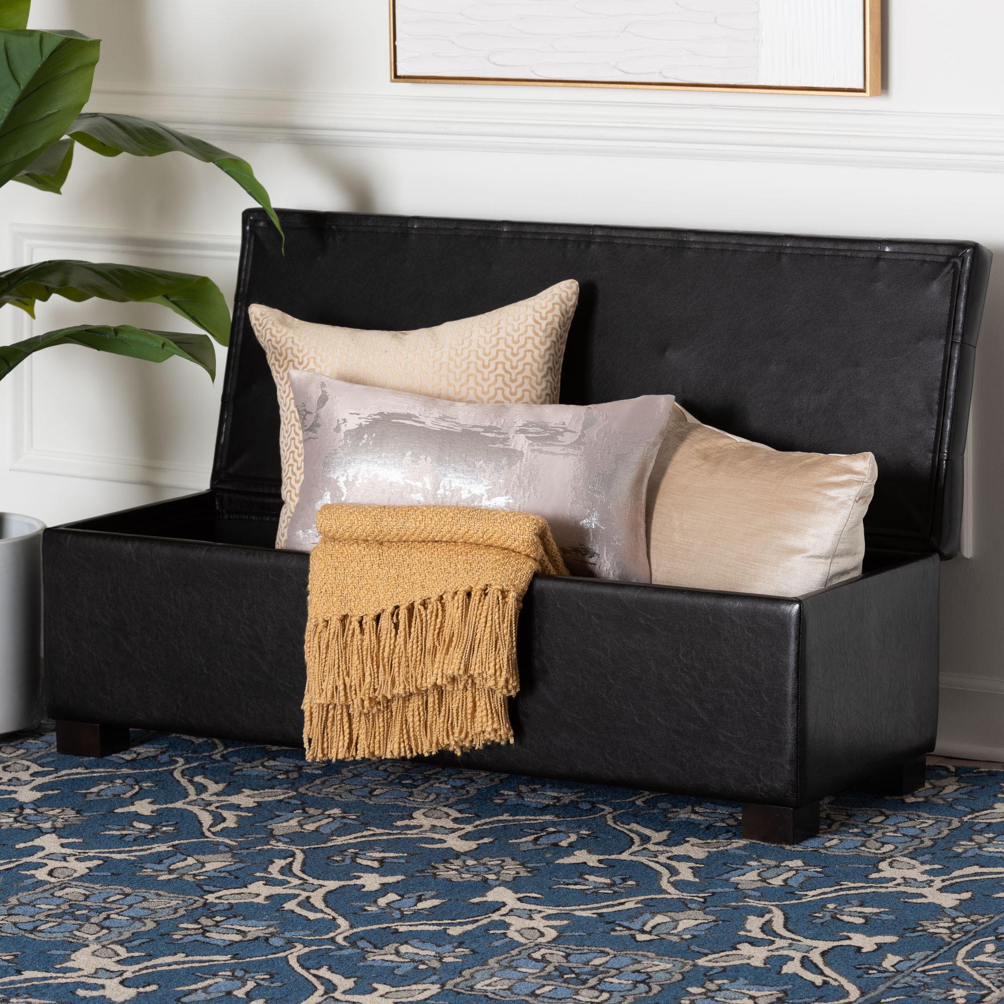 Baxton Studio Roanoke Ottoman