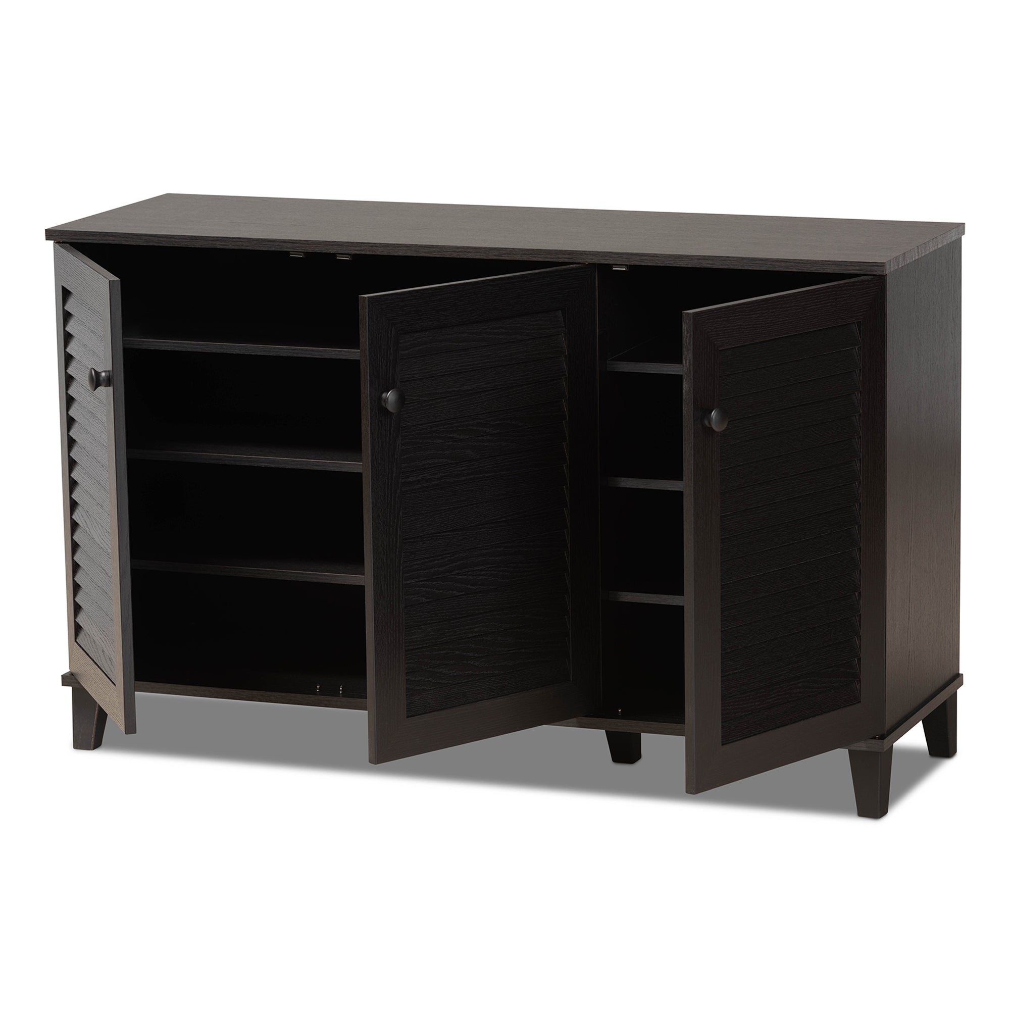 Baxton Studio Warren Espresso Shoe-Storage Cabinet